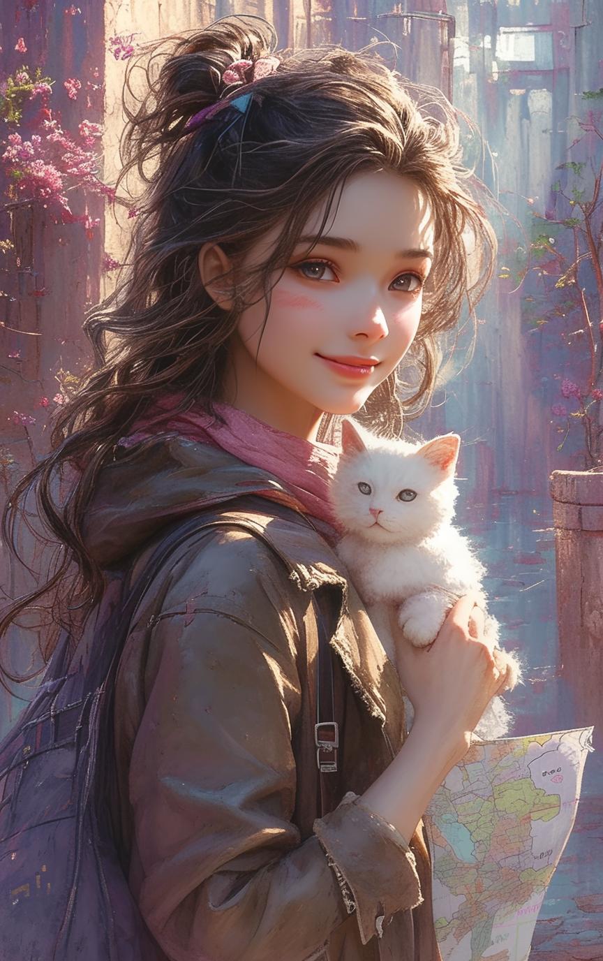 Natsuki_俏丽な少女と彼女のいたずらっ子の猫_117863881_p10