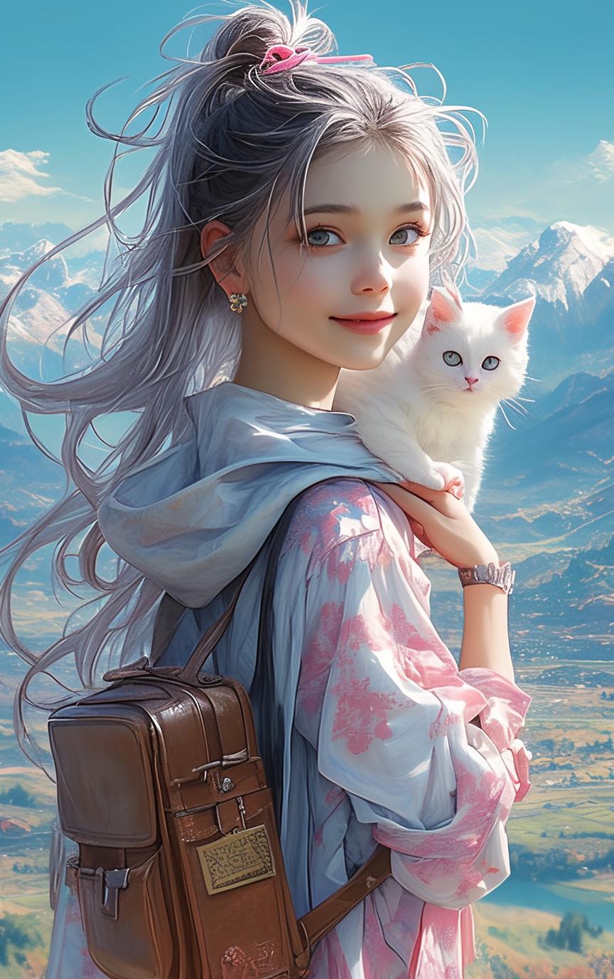 Natsuki_俏丽な少女と彼女のいたずらっ子の猫_117902645_p20