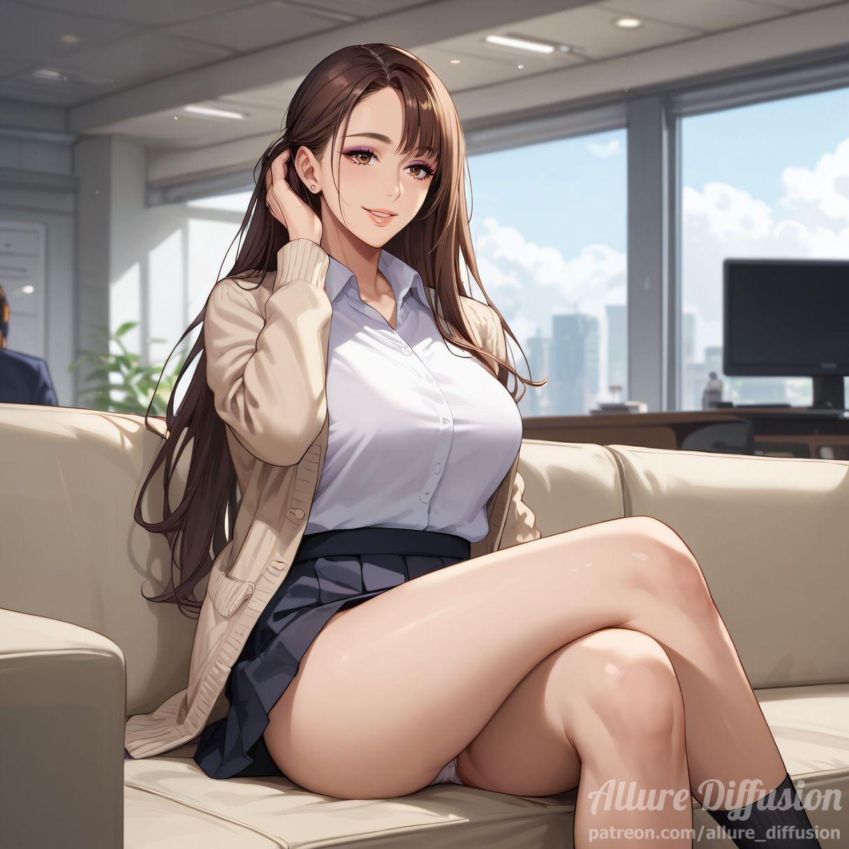 allure_diffu_Shoko Ieiri in office_129159576_p1