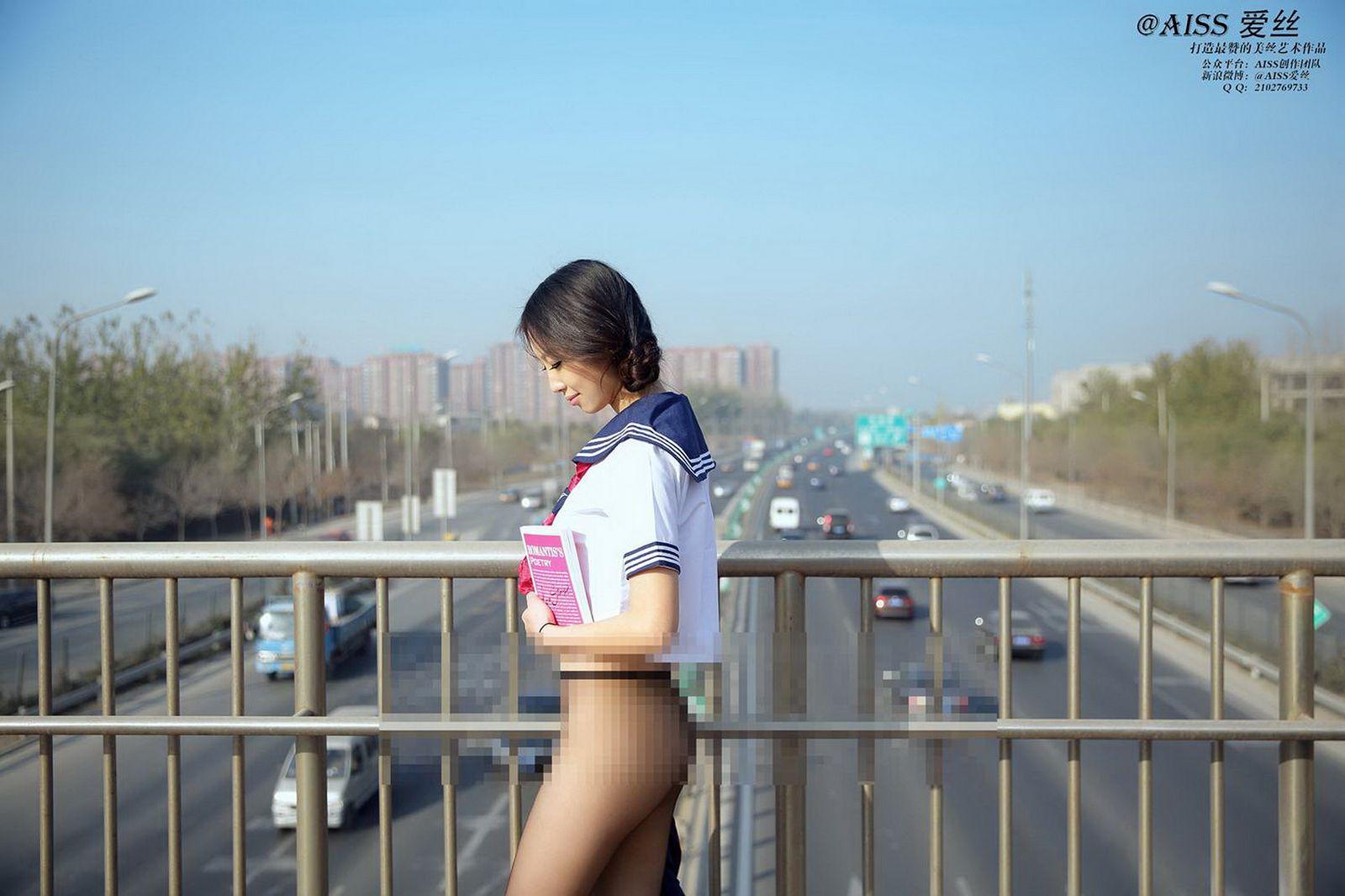 [AISS爱丝钻石] 经典丝袜美腿外拍 NO.038 放学了_p029