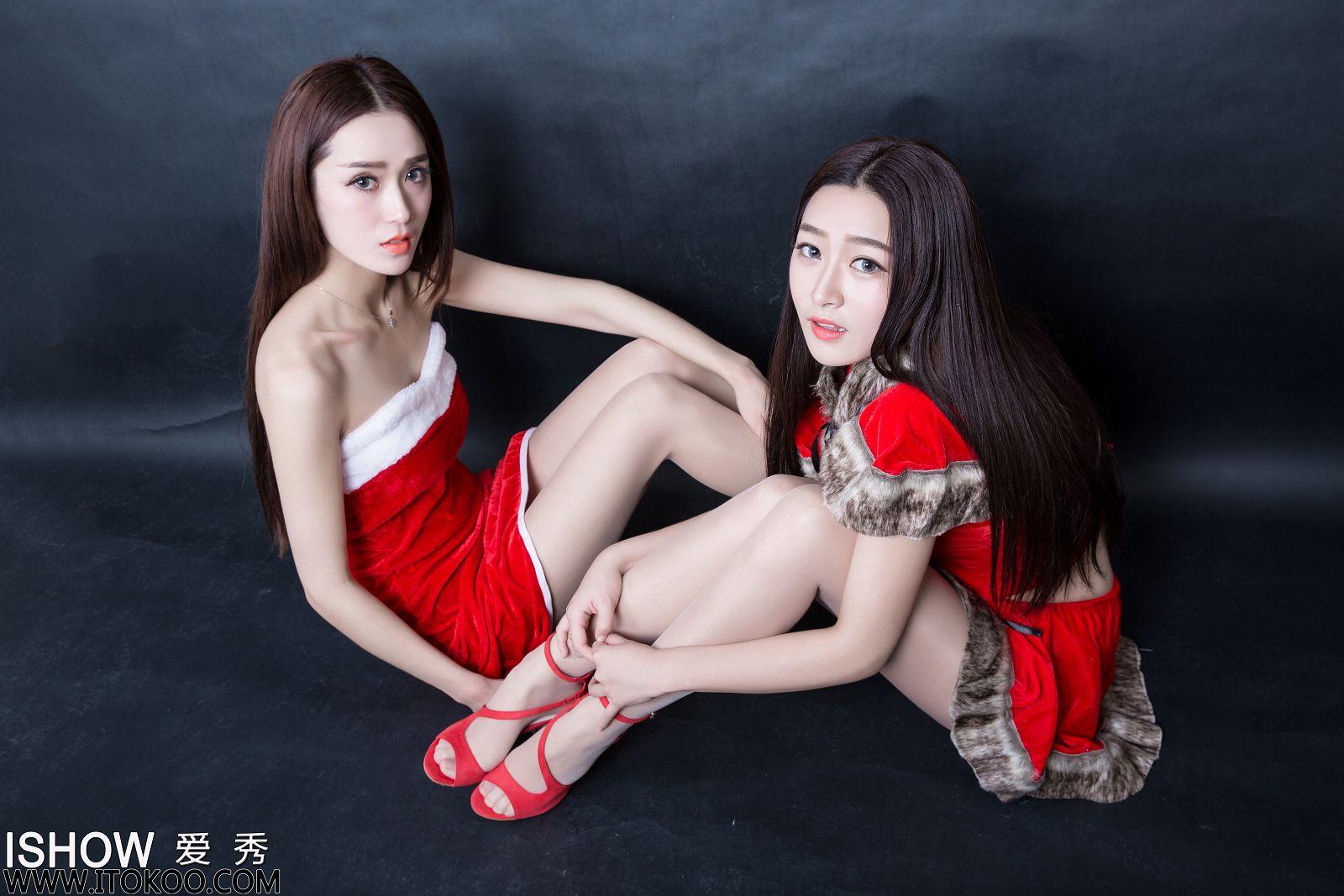 [ISHOW美女]2015-12-24 NO.023 小汝Ruby ＆ 小煜CC Merry Christmas_p018