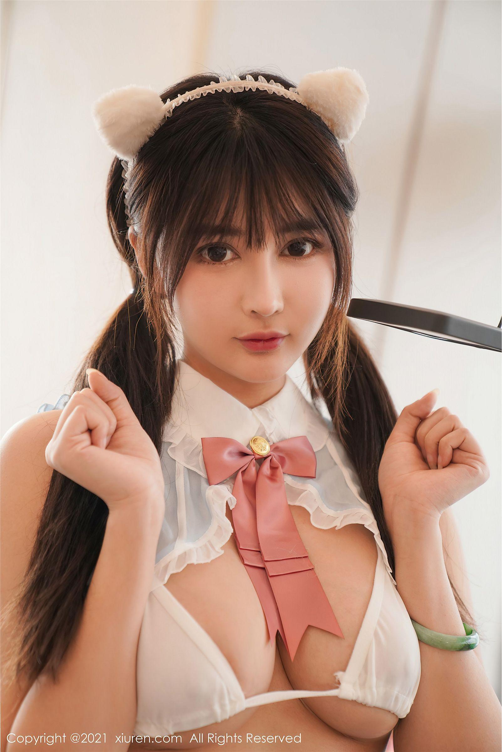 [XIUREN秀人网] 2021.03.11 NO.3190 萌奈子 女仆_p010