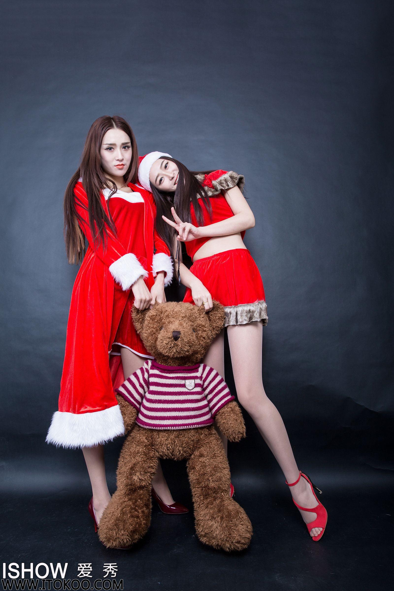 [ISHOW美女]2015-12-24 NO.023 小汝Ruby ＆ 小煜CC Merry Christmas_p033