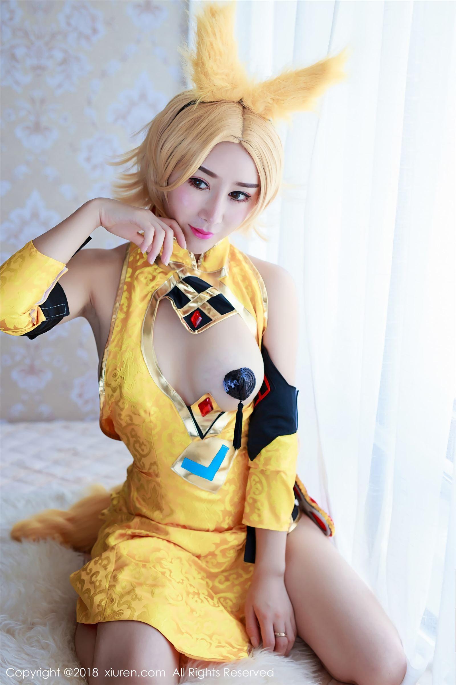 [秀人XIUREN] 2018.02.23 NO.937 王者荣耀妲己COS 邹晶晶女王_p005