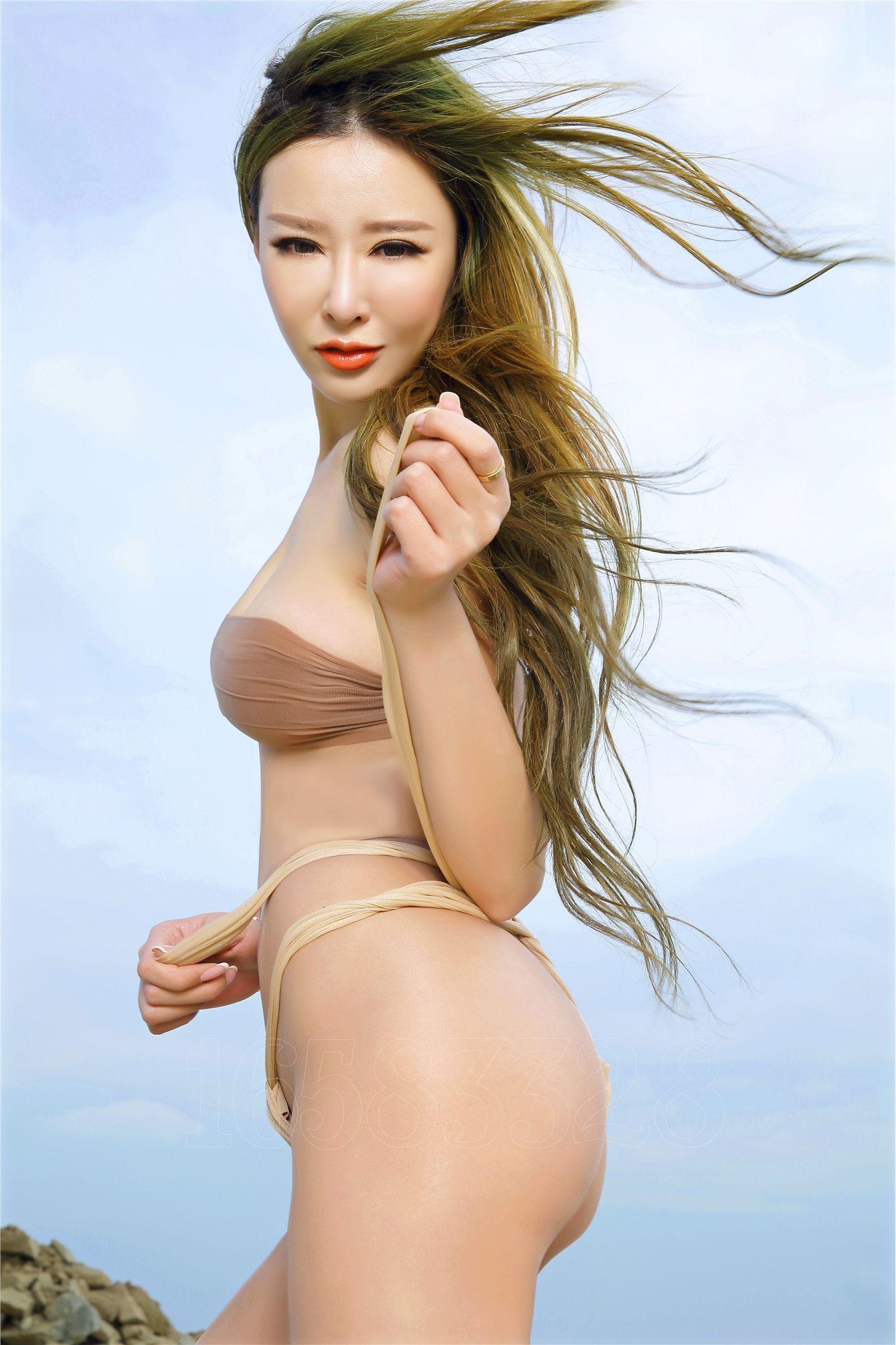 [AISS爱丝钻石] 丝袜美腿外拍 NO.48 《沙滩女神》增补特别版_p064