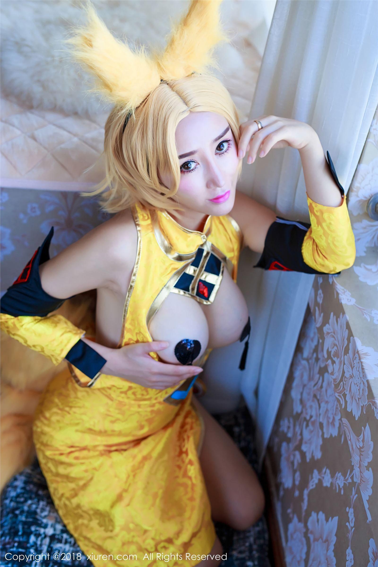 [秀人XIUREN] 2018.02.23 NO.937 王者荣耀妲己COS 邹晶晶女王_p017