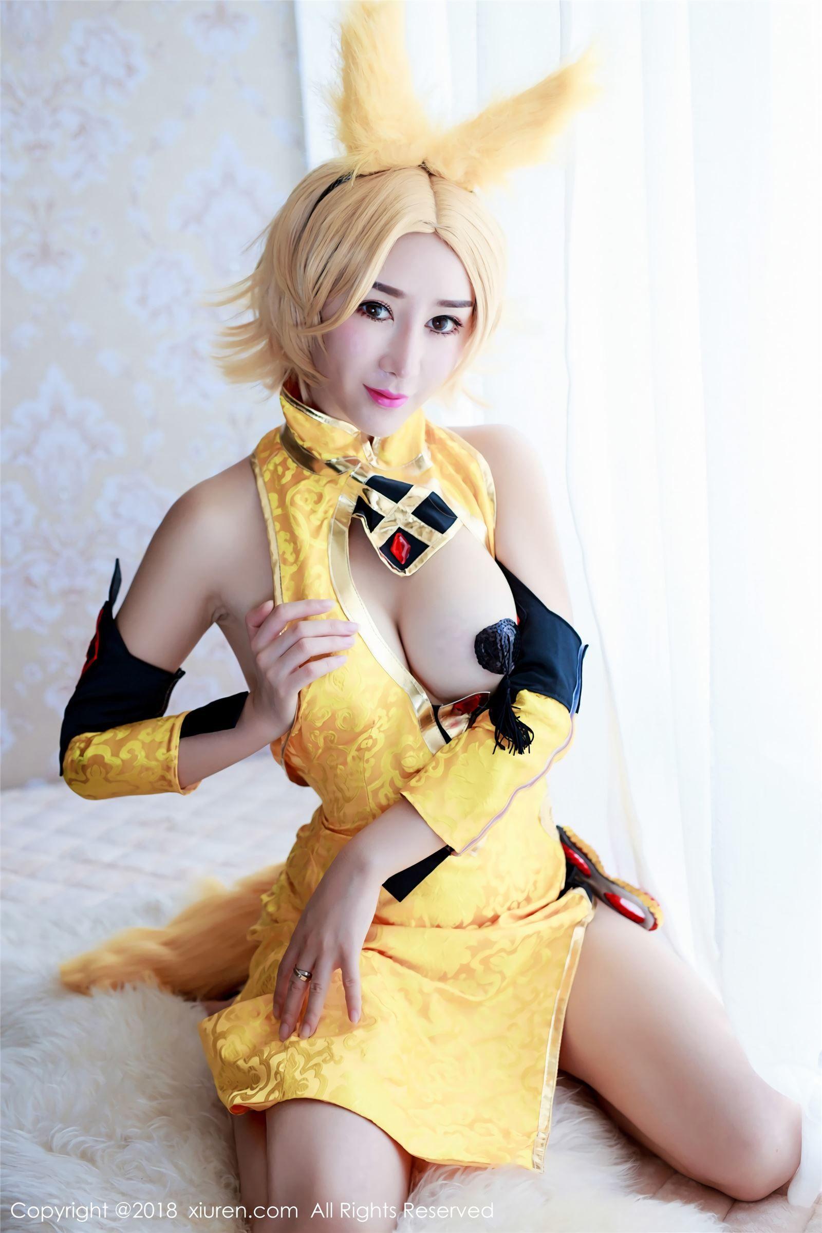 [秀人XIUREN] 2018.02.23 NO.937 王者荣耀妲己COS 邹晶晶女王_p006