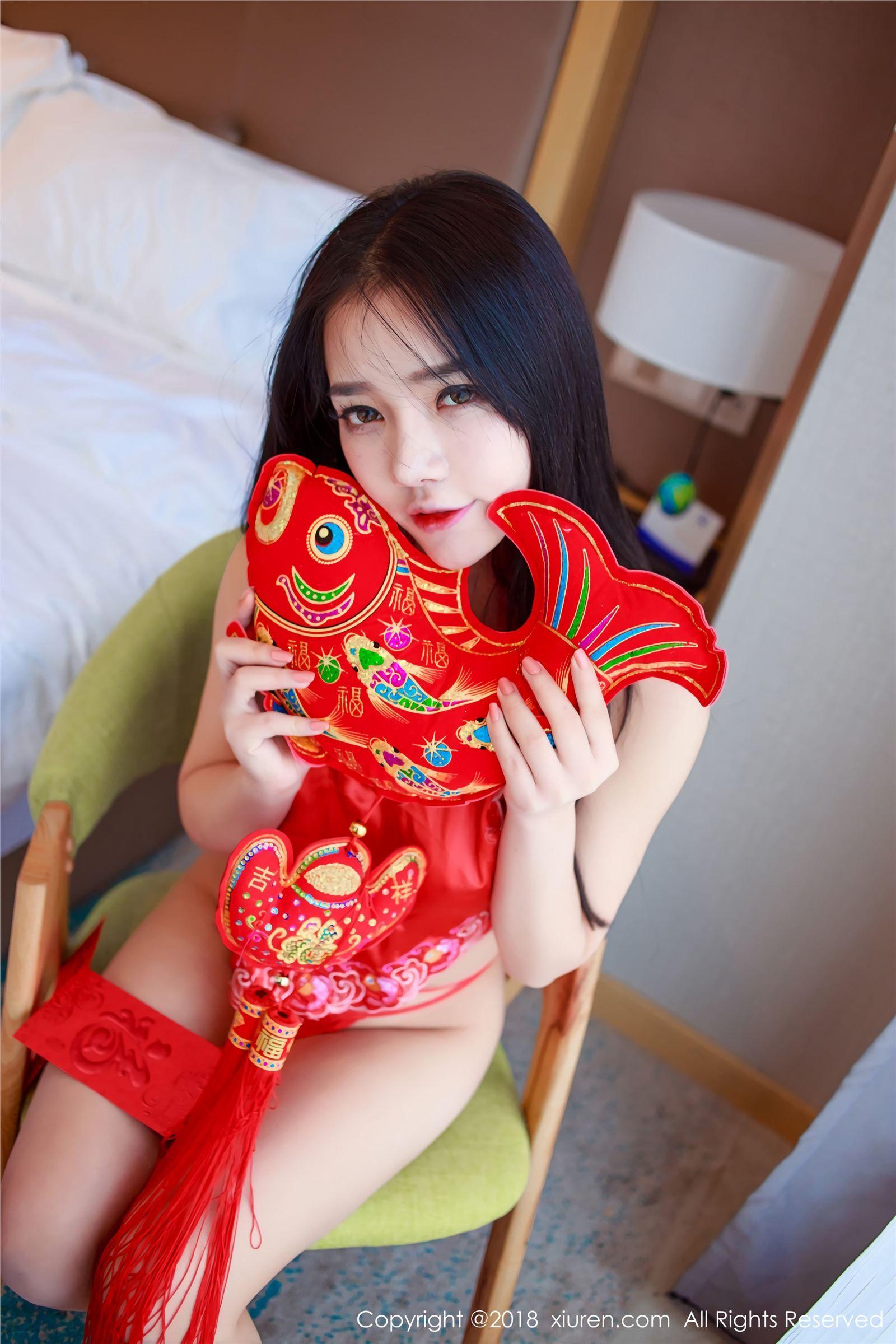 [秀人XIUREN] 2018.02.01 NO.921 肚兜内衣 夏雪爱_p012