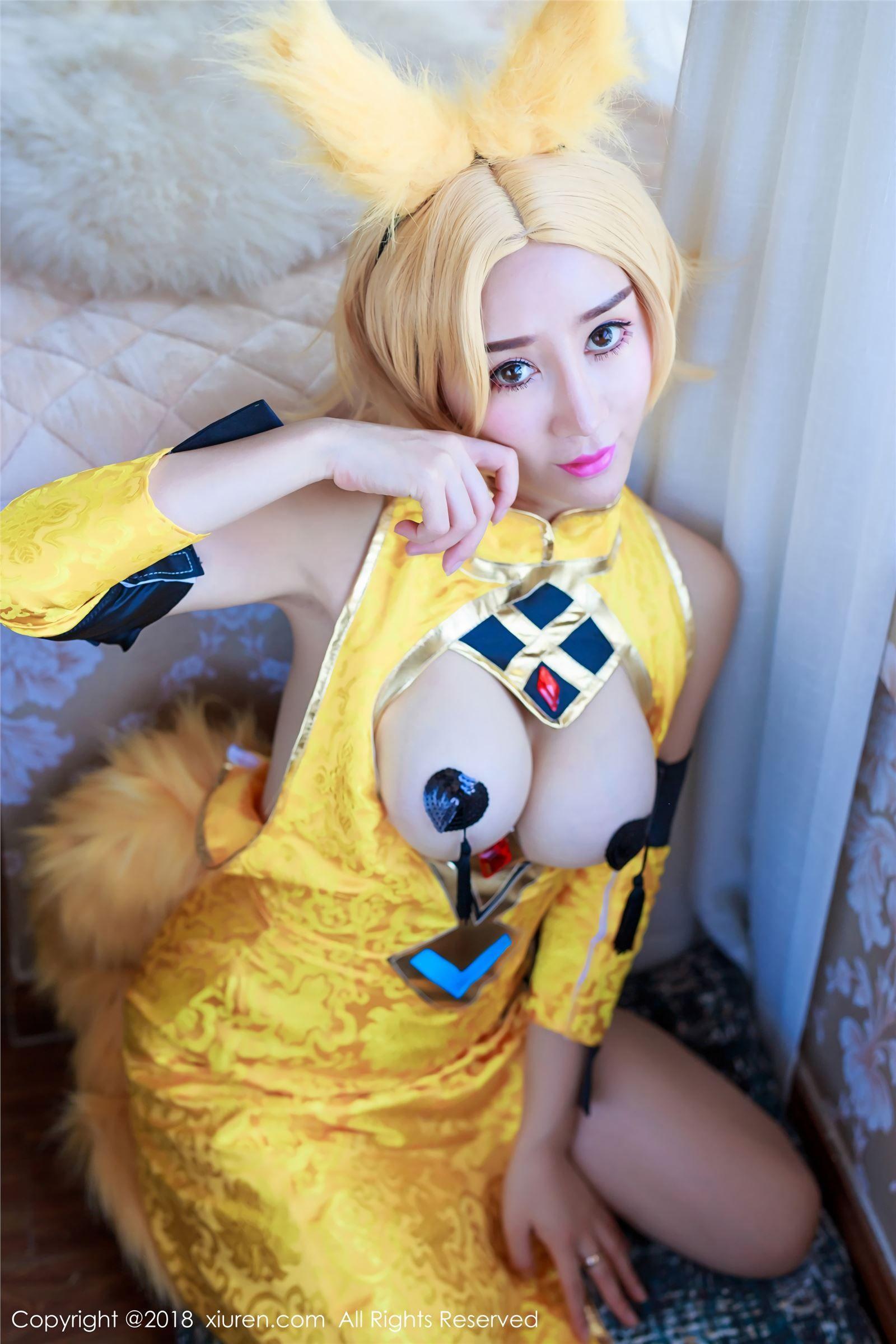 [秀人XIUREN] 2018.02.23 NO.937 王者荣耀妲己COS 邹晶晶女王_p015