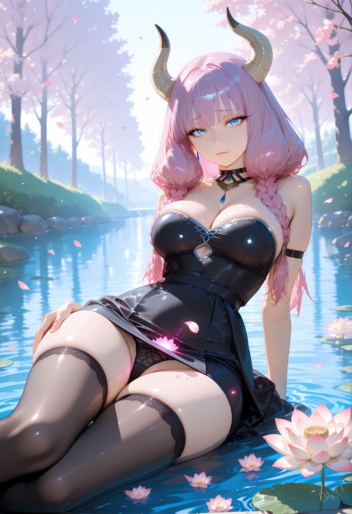 Only4uArt_Aura black dress frieren_130238681_p2