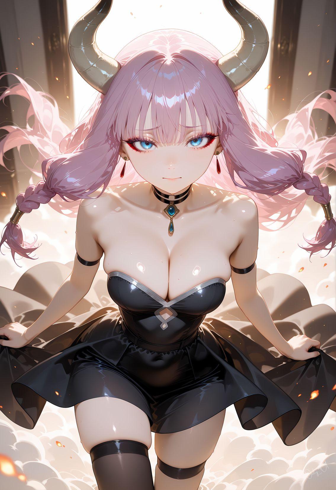 Only4uArt_Aura black dress frieren_130238681_p1