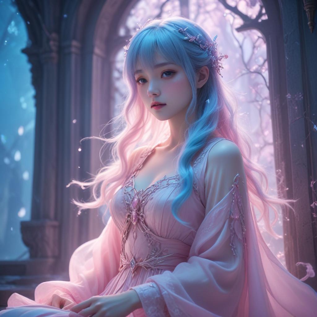 nononr_ピンク　姫　美少女　かわいい　ファンタジー　AI生産_123226442_p0
