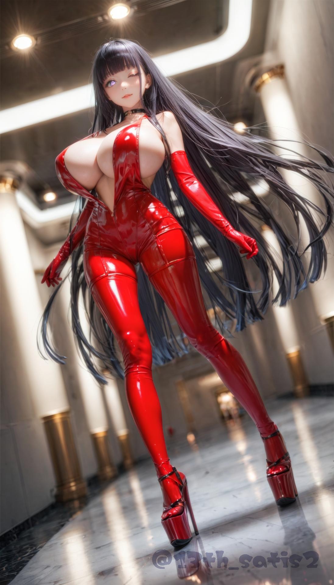 Satis_AI_赤いボディスーツの女 ／ メルセデス_130134828_p0