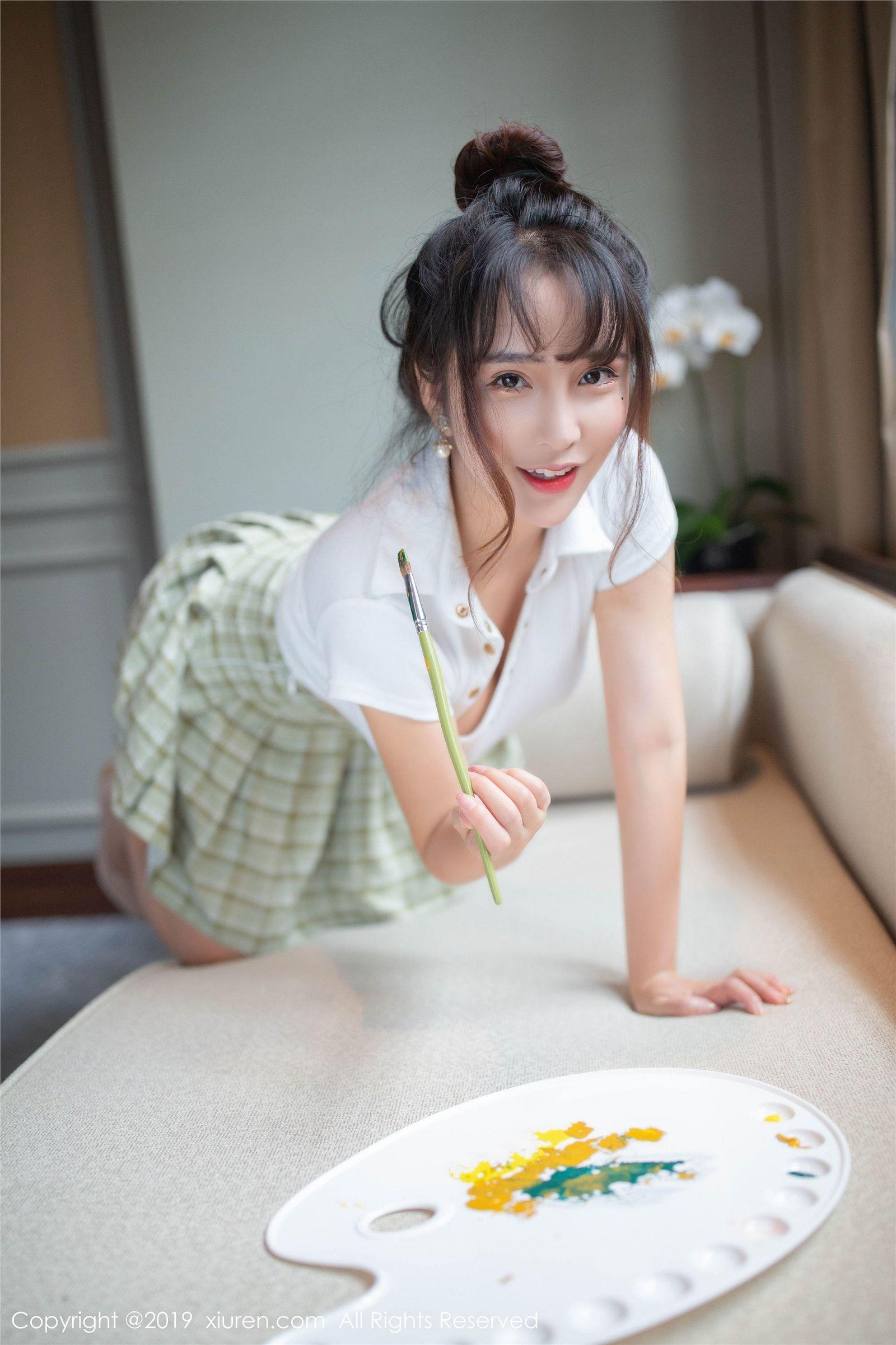 [XIUREN秀人网] 2019.09.30 NO.1705 颜值清甜靓丽肌肤娇嫩胜雪 陶喜乐_lele_p001