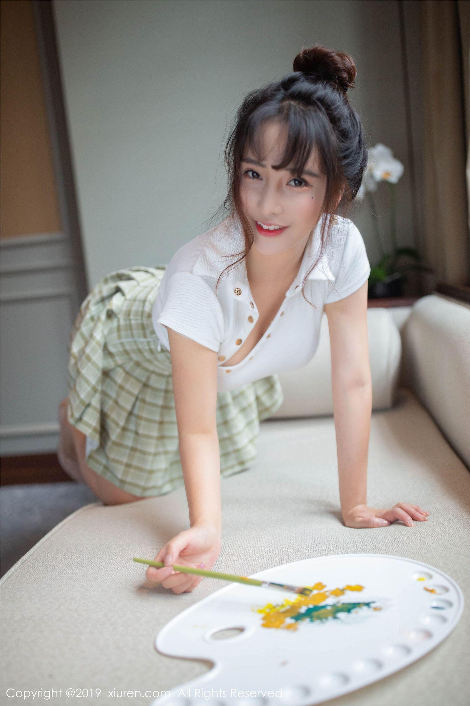 [XIUREN秀人网] 2019.09.30 NO.1705 颜值清甜靓丽肌肤娇嫩胜雪 陶喜乐_lele_p012