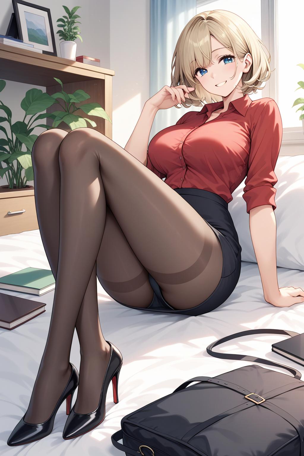 AIバブみ_黒パンスト美脚美女のAIイラスト_130410205_p1