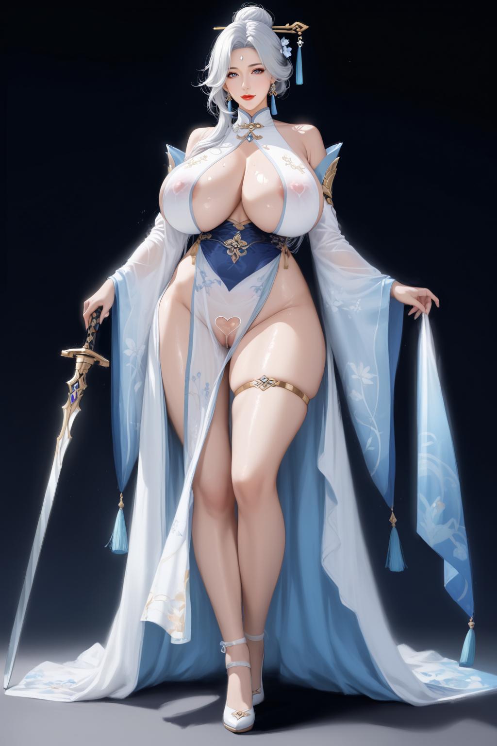 陌上桑_试试不同画风的古风熟女_129699951_p1