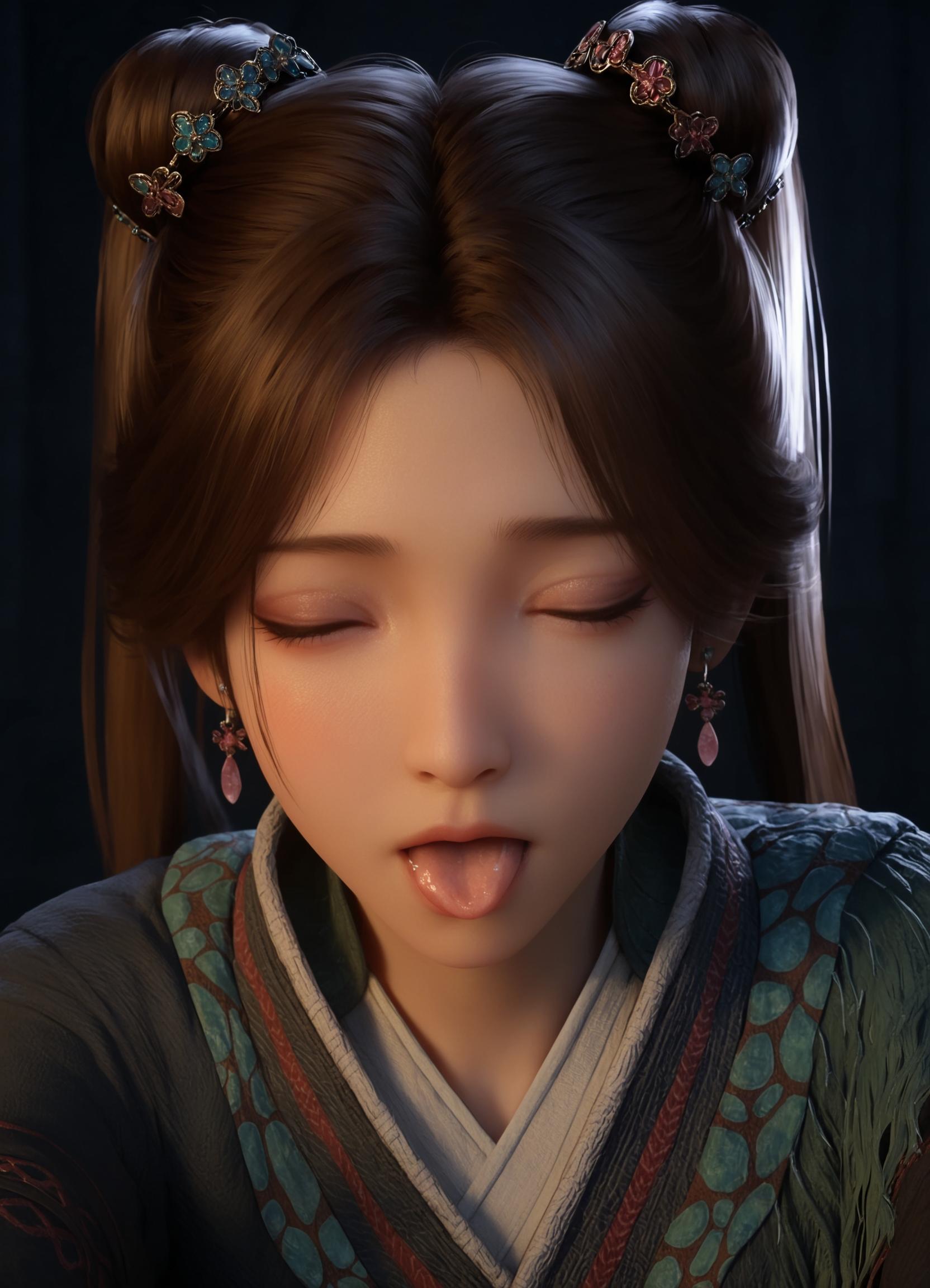 蜜柑_吻完了，但忘传灵气了怎么办_130251778_p0