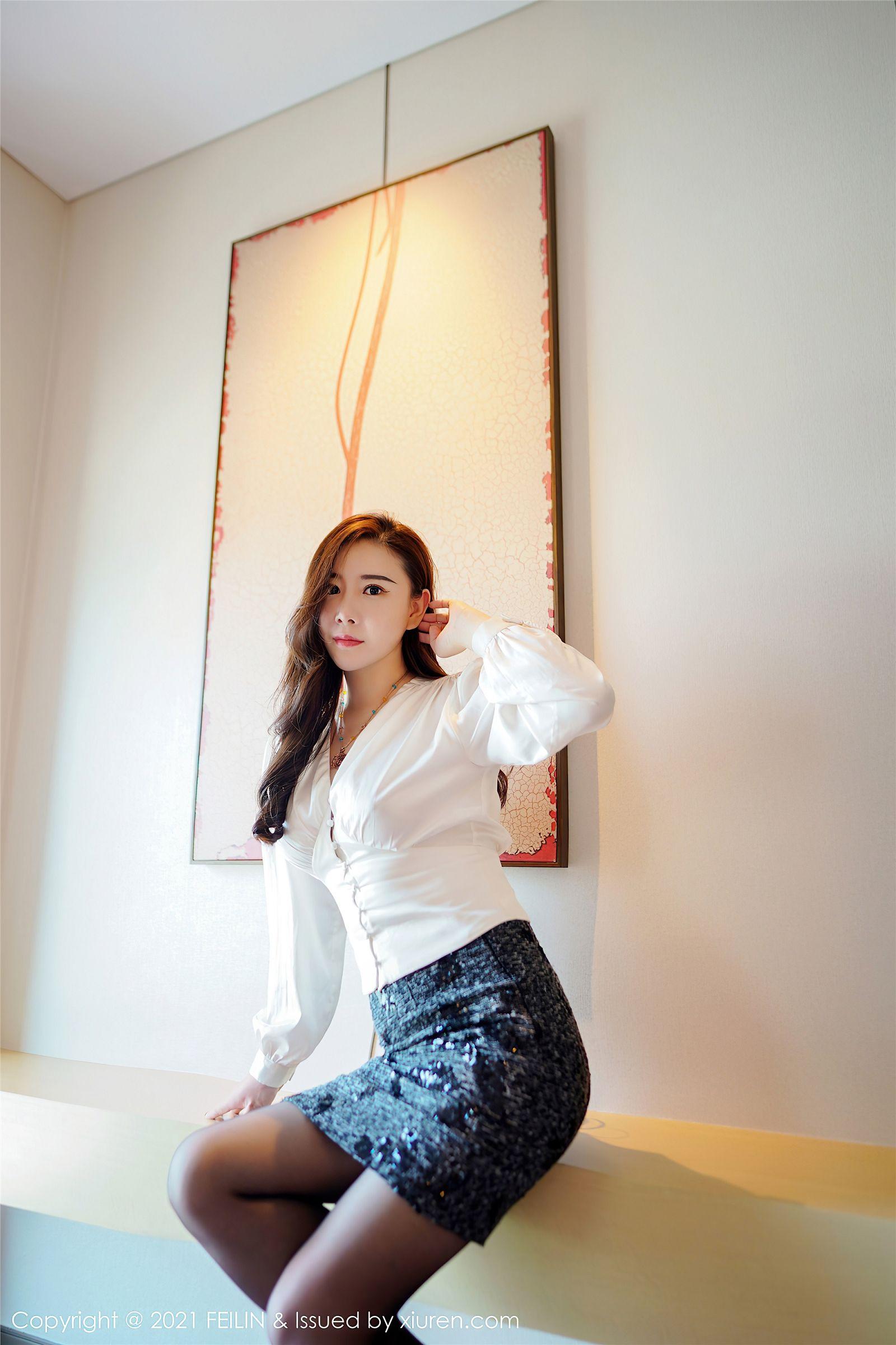 [FEILIN嗲囡囡] 2021.07.05 NO.400 王婉悠Queen_p048