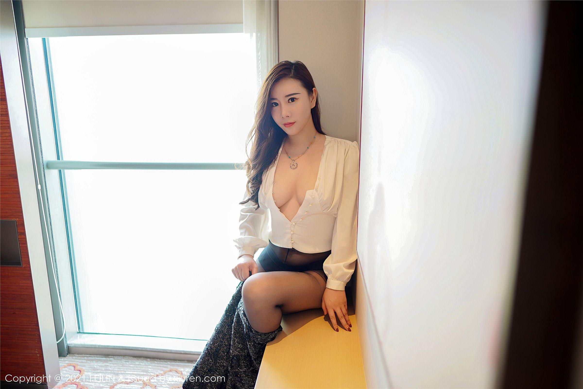[FEILIN嗲囡囡] 2021.07.05 NO.400 王婉悠Queen_p009