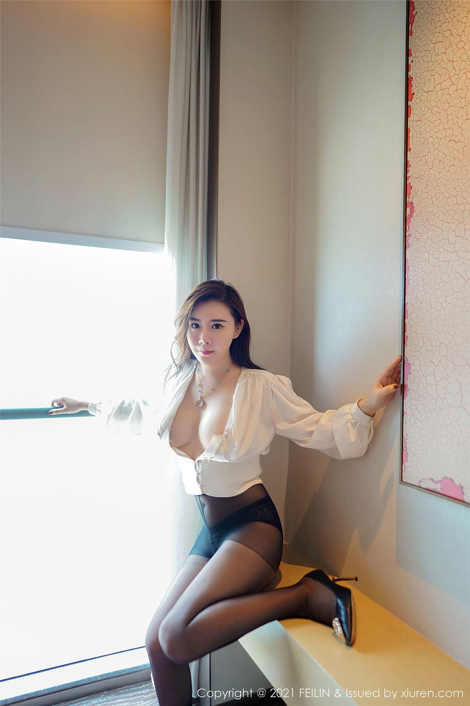 [FEILIN嗲囡囡] 2021.07.05 NO.400 王婉悠Queen_p020