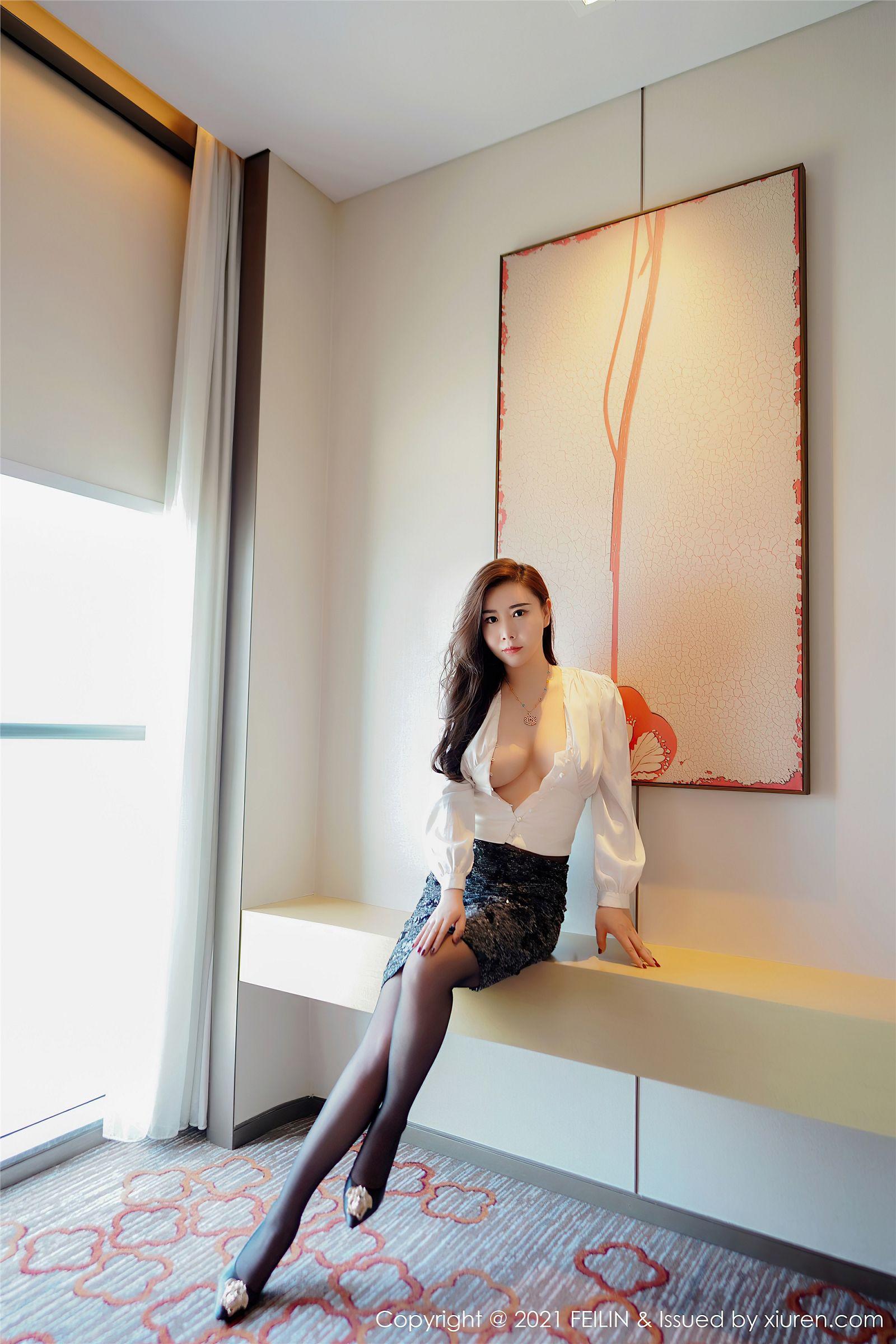 [FEILIN嗲囡囡] 2021.07.05 NO.400 王婉悠Queen_p050