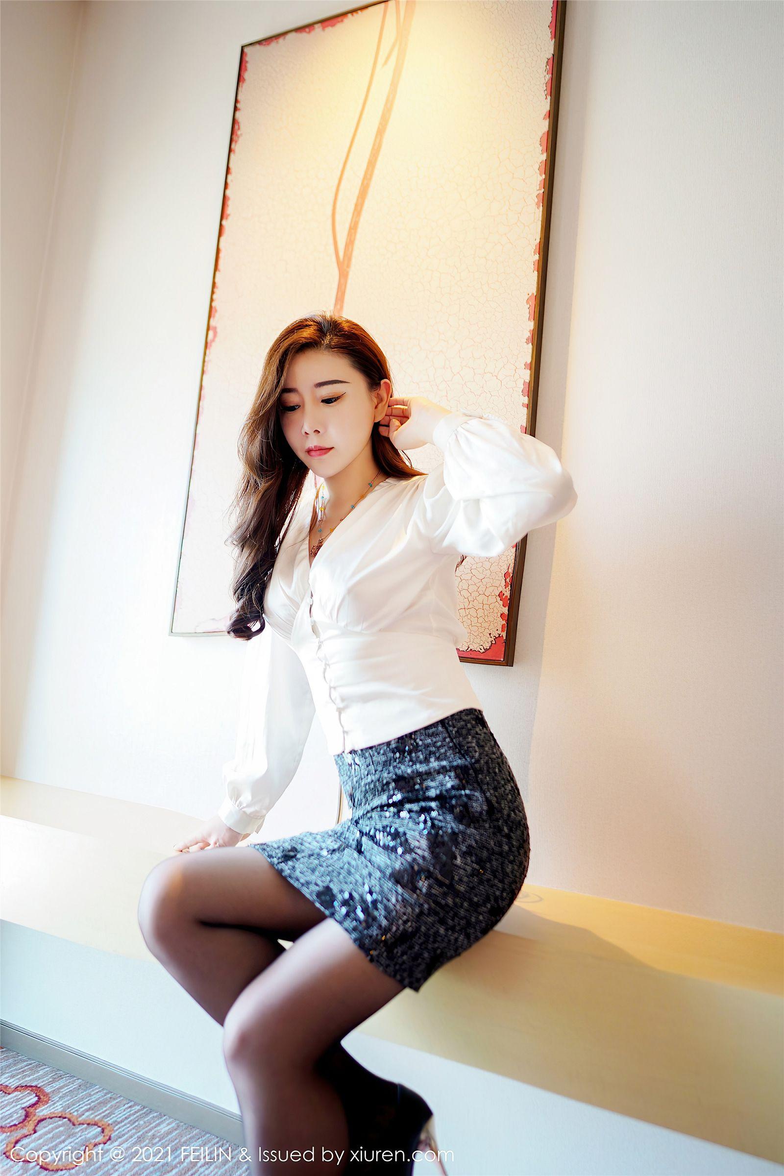 [FEILIN嗲囡囡] 2021.07.05 NO.400 王婉悠Queen_p046