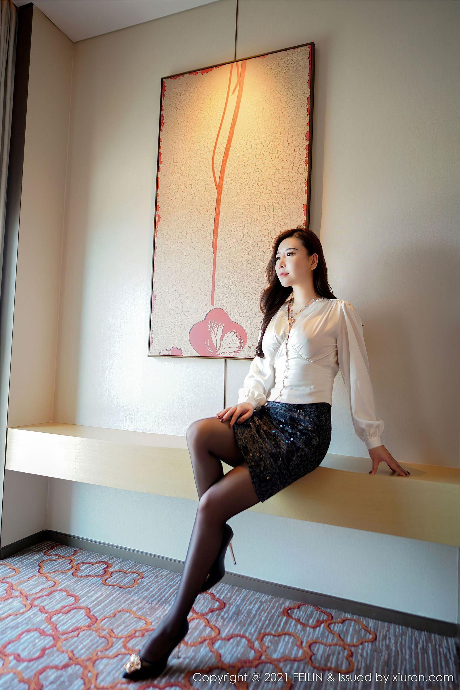 [FEILIN嗲囡囡] 2021.07.05 NO.400 王婉悠Queen_p044