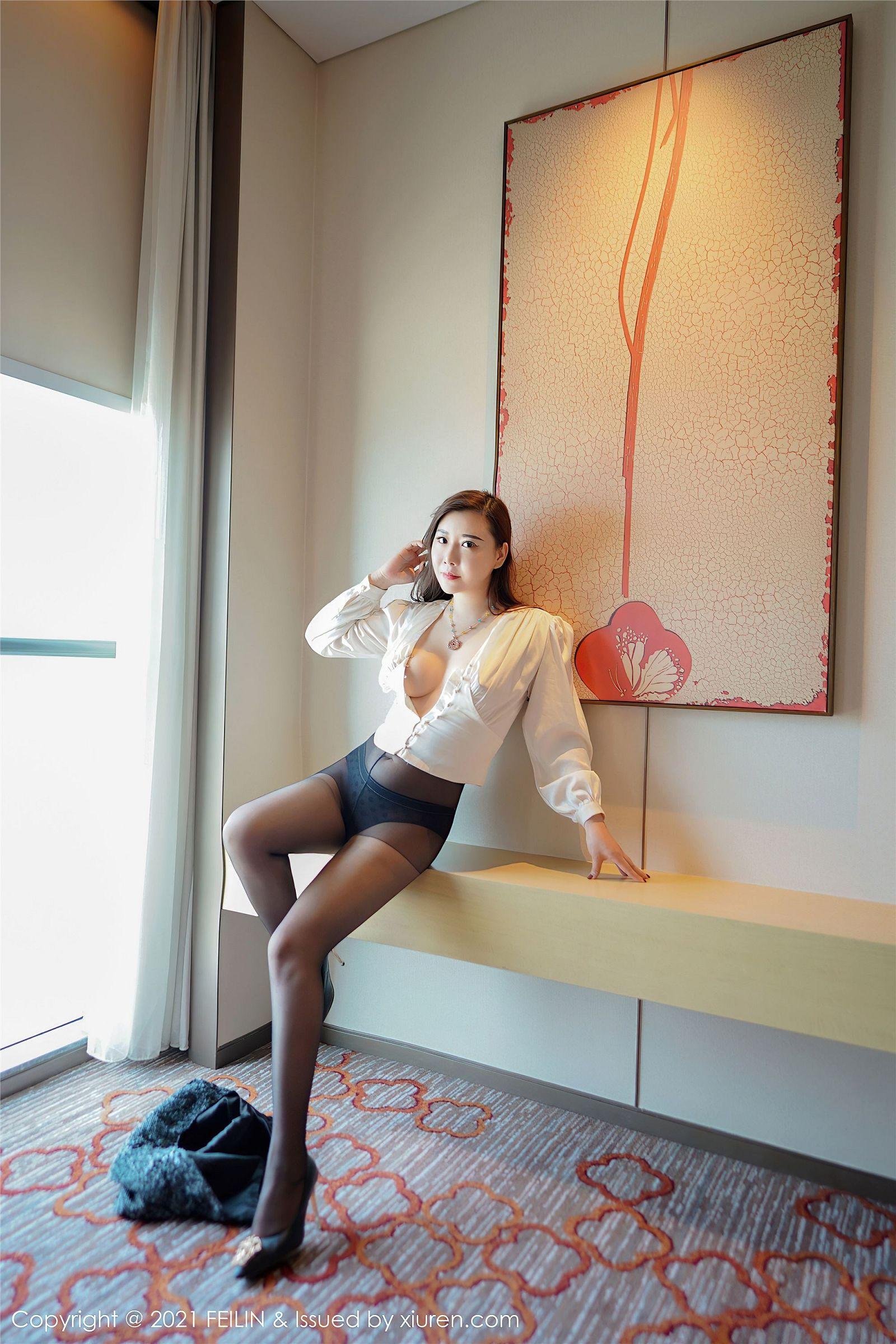 [FEILIN嗲囡囡] 2021.07.05 NO.400 王婉悠Queen_p025