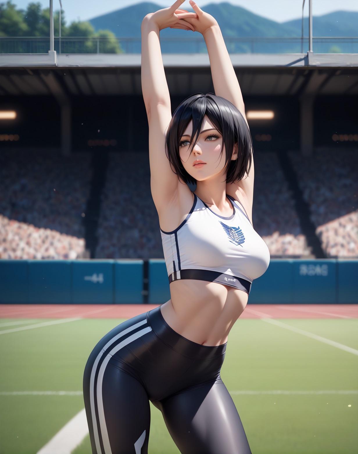 Nero100__Hard Training 💛 MIKASA ACKERMAN_131322107_p18