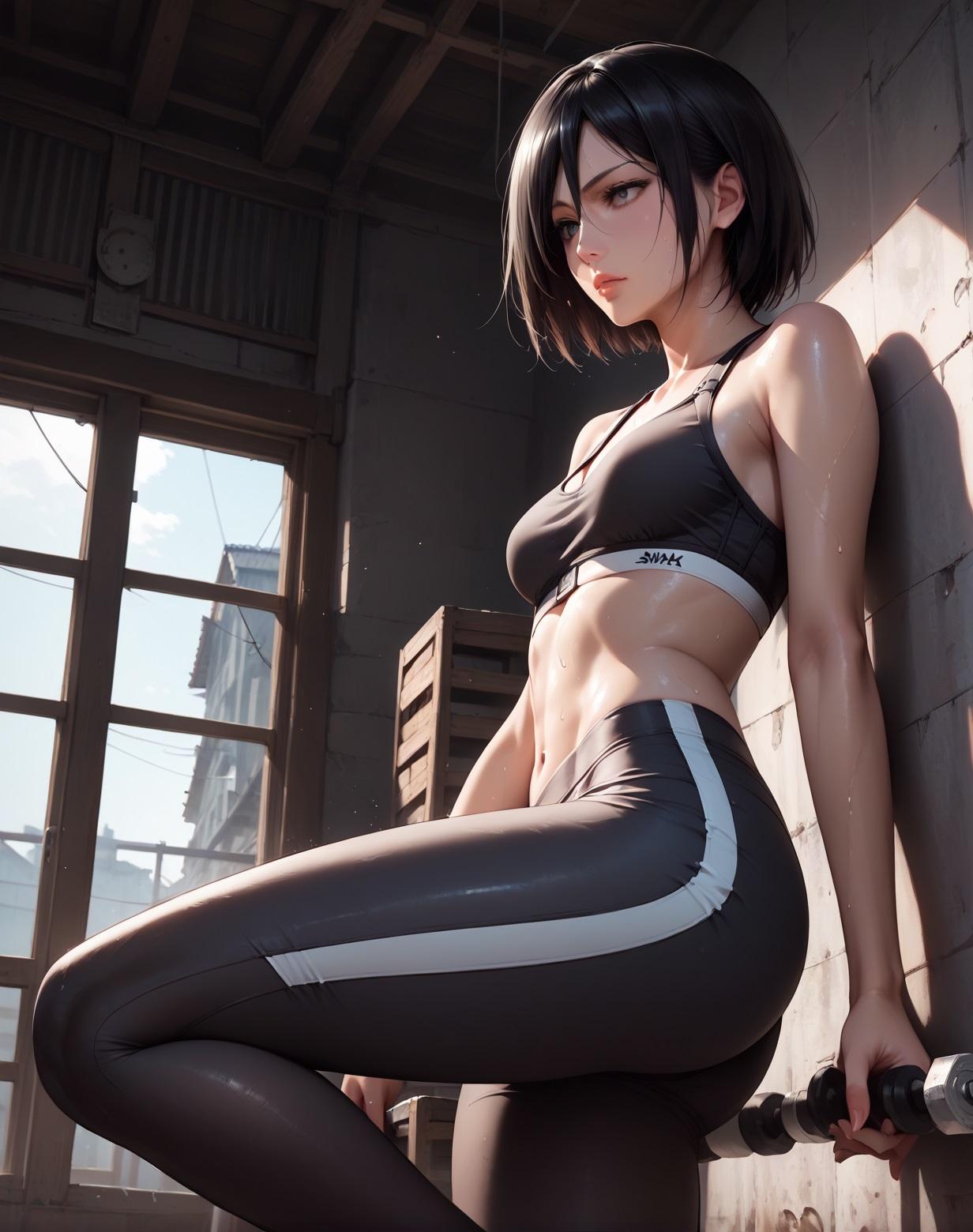 Nero100__Hard Training 💛 MIKASA ACKERMAN_131322107_p9