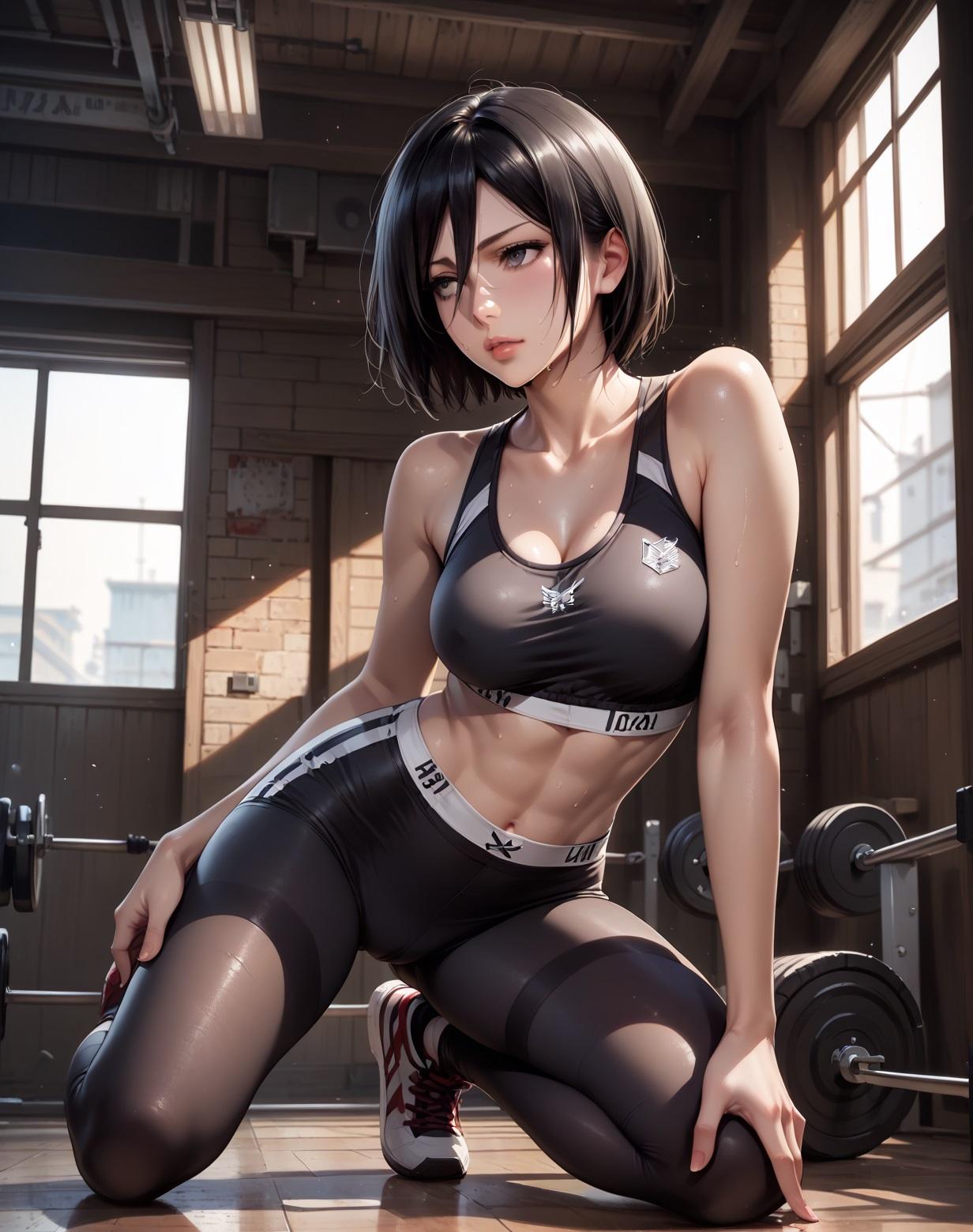 Nero100__Hard Training 💛 MIKASA ACKERMAN_131322107_p1