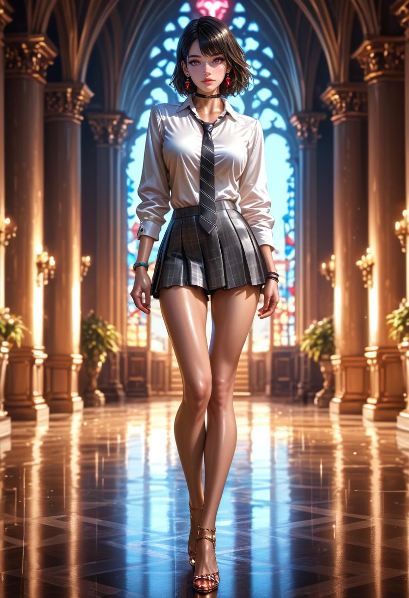 aieve_7. Saya, white shirt and skirt．_130325354_p4