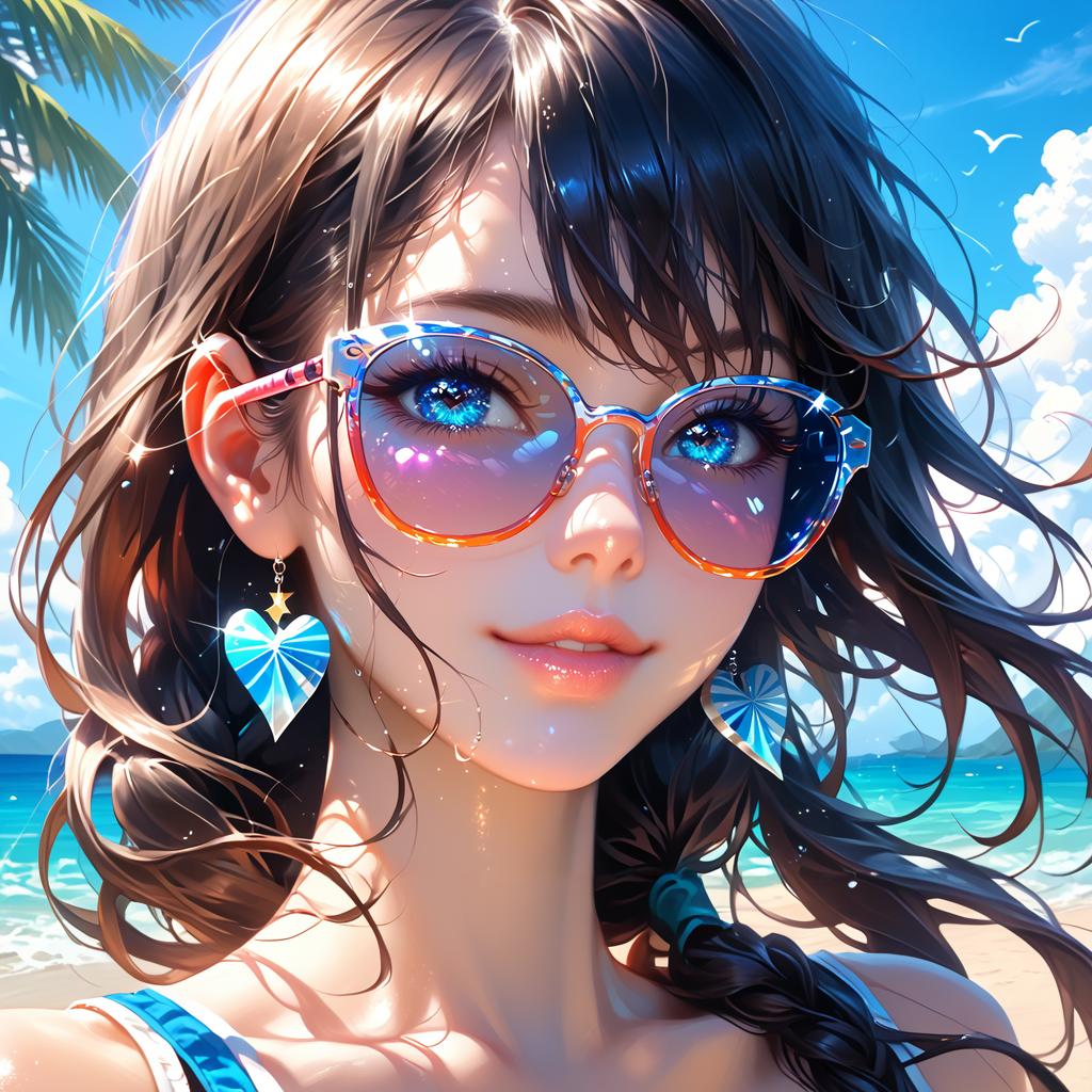 aieve_3. EVE, Beach, Crop top, Shorts_129335387_p2