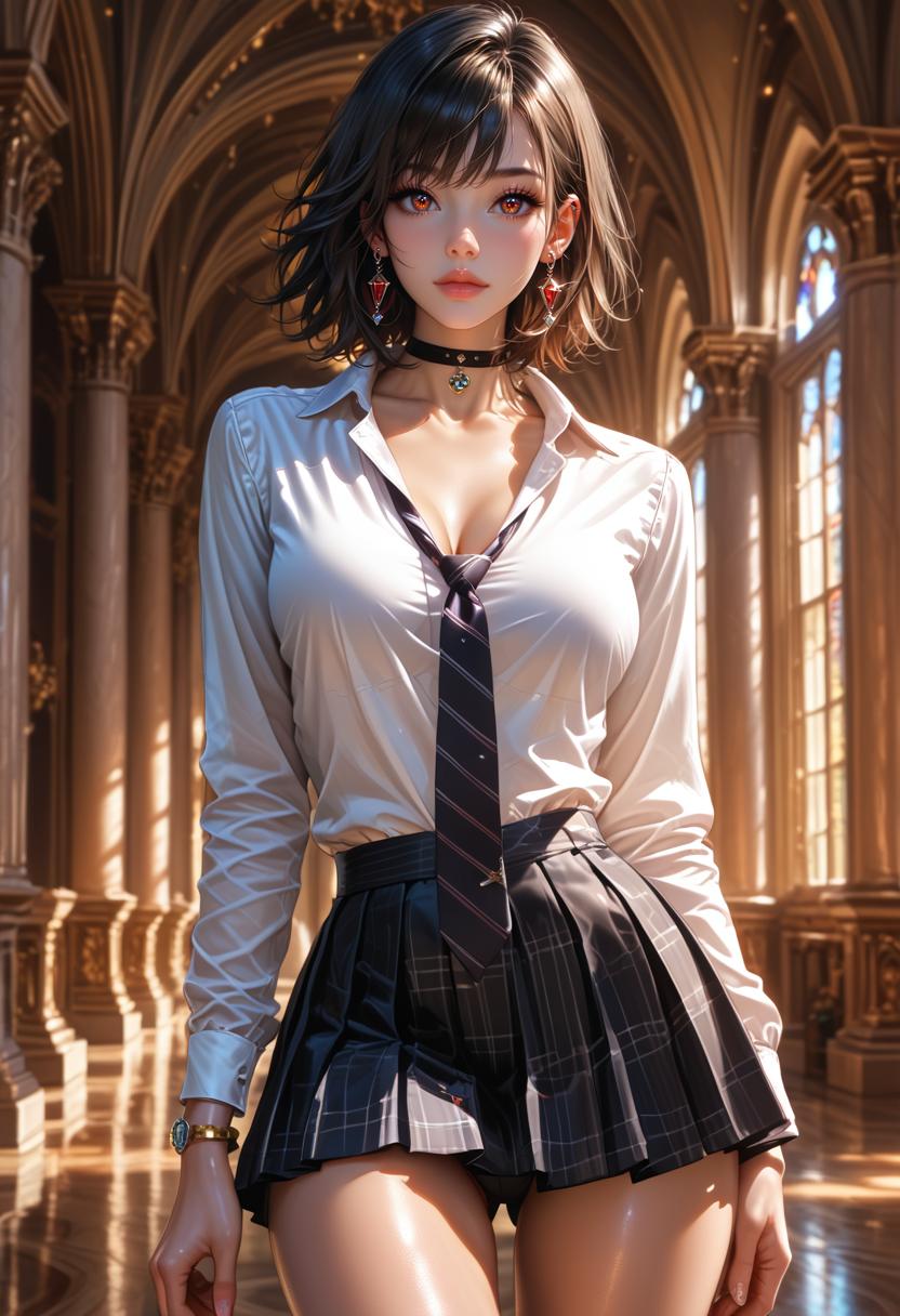aieve_7. Saya, white shirt and skirt．_130325354_p2