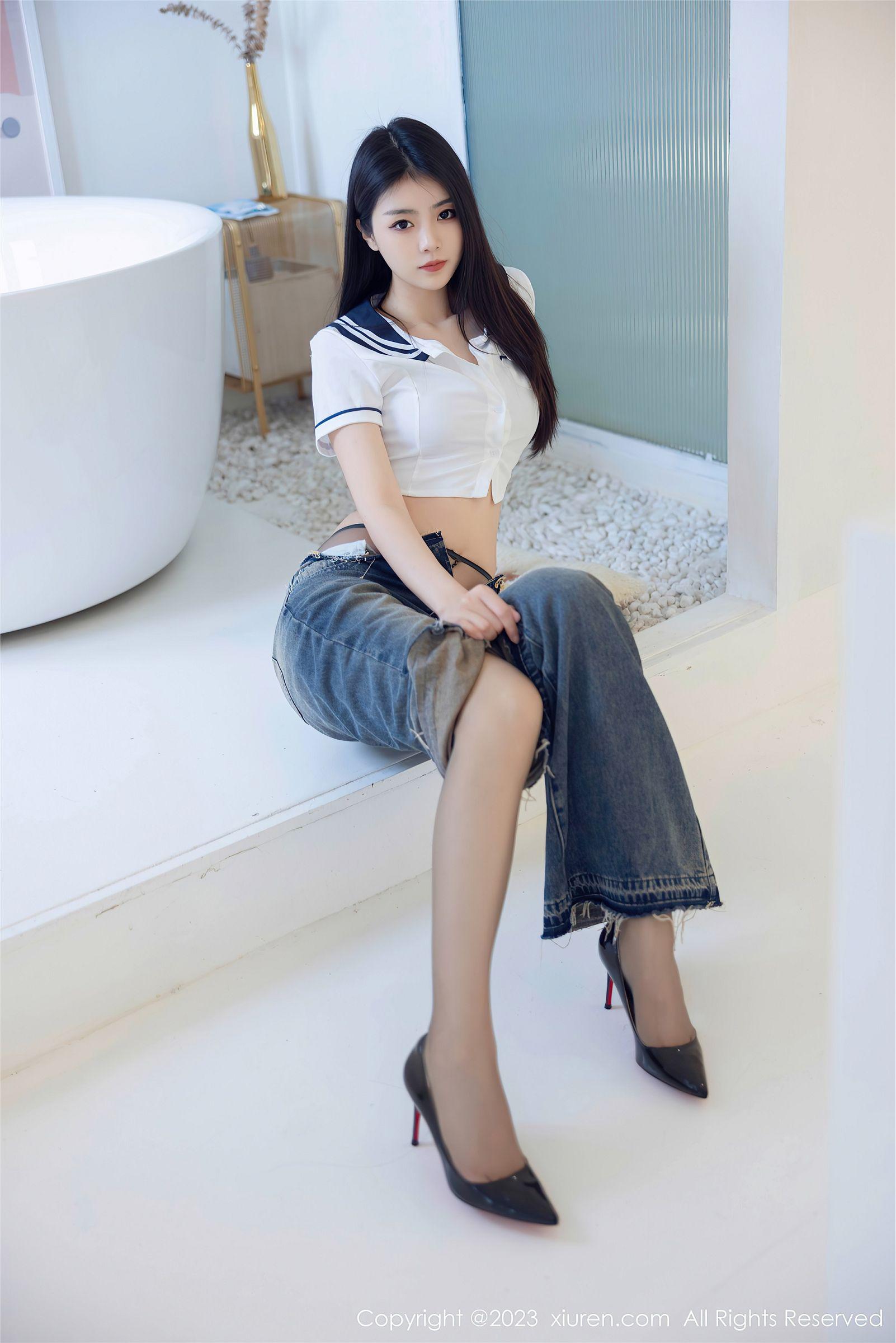 [XIUREN秀人网] 2023.07.05 NO.7027 可樂Vicky 牛仔裤_p045