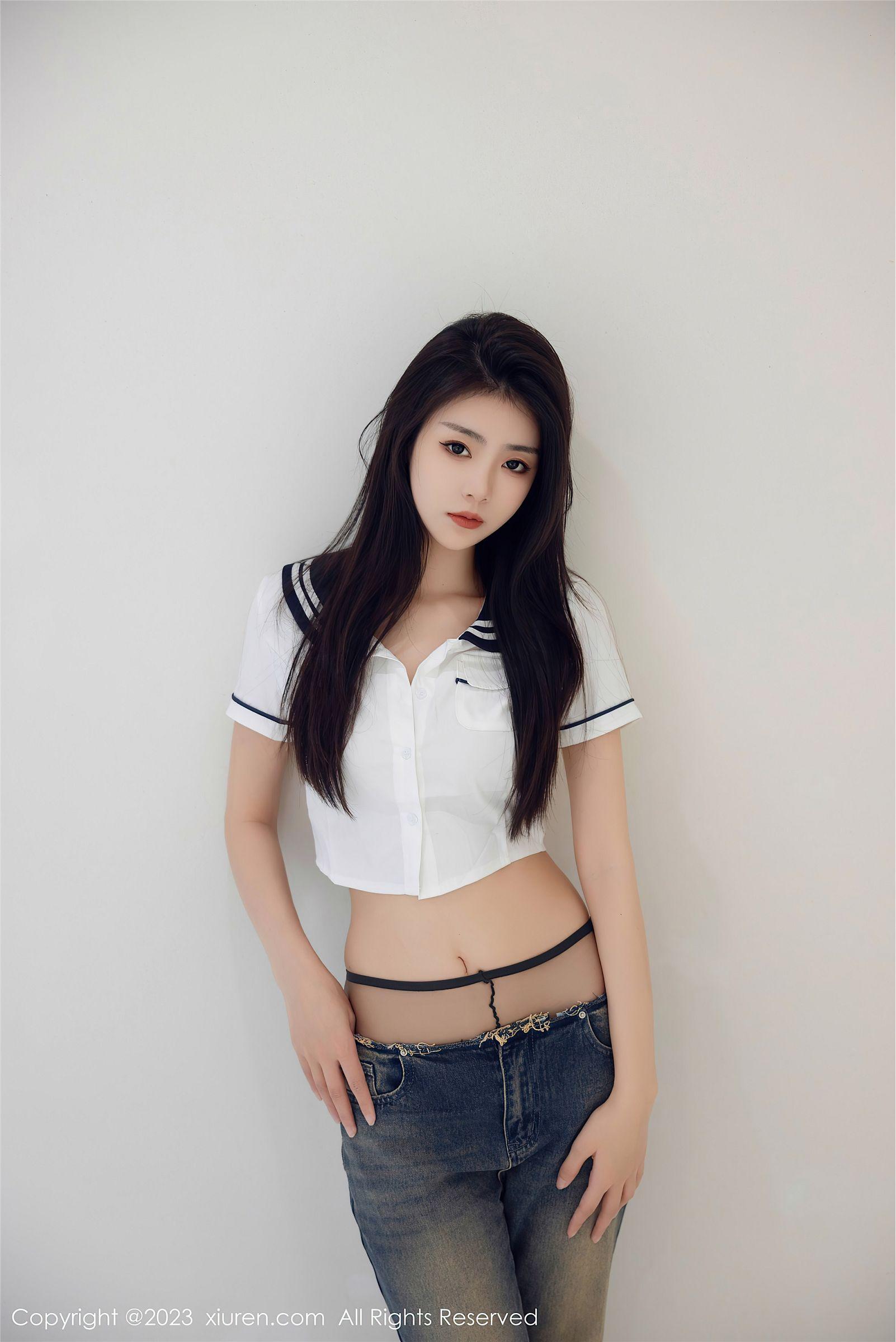 [XIUREN秀人网] 2023.07.05 NO.7027 可樂Vicky 牛仔裤_p001