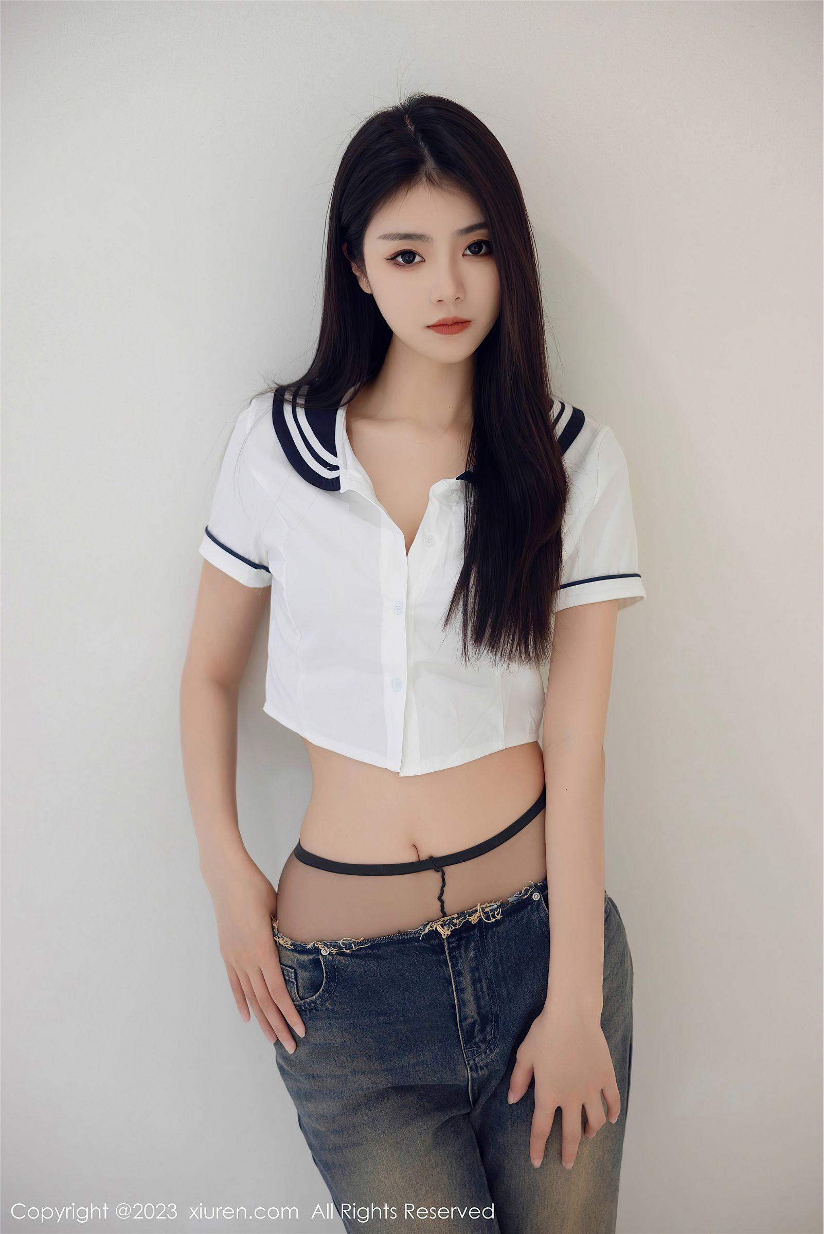 [XIUREN秀人网] 2023.07.05 NO.7027 可樂Vicky 牛仔裤_p004