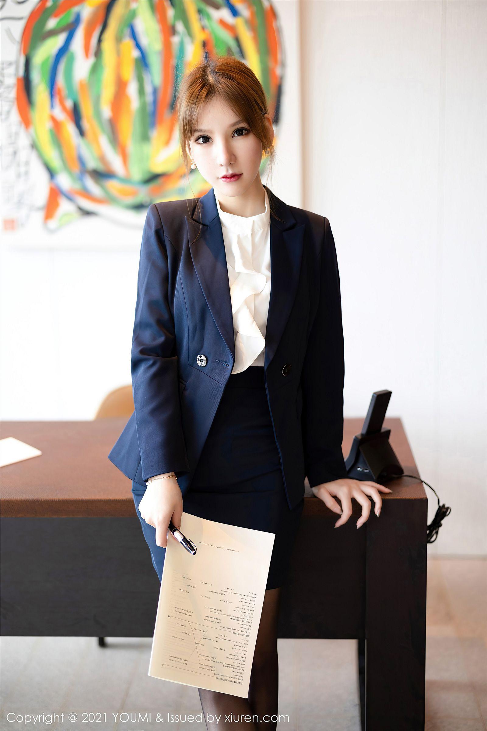 [YOUMI尤蜜荟] 2021.02.26 NO.606 周于希Sandy 职场女领OL_p025