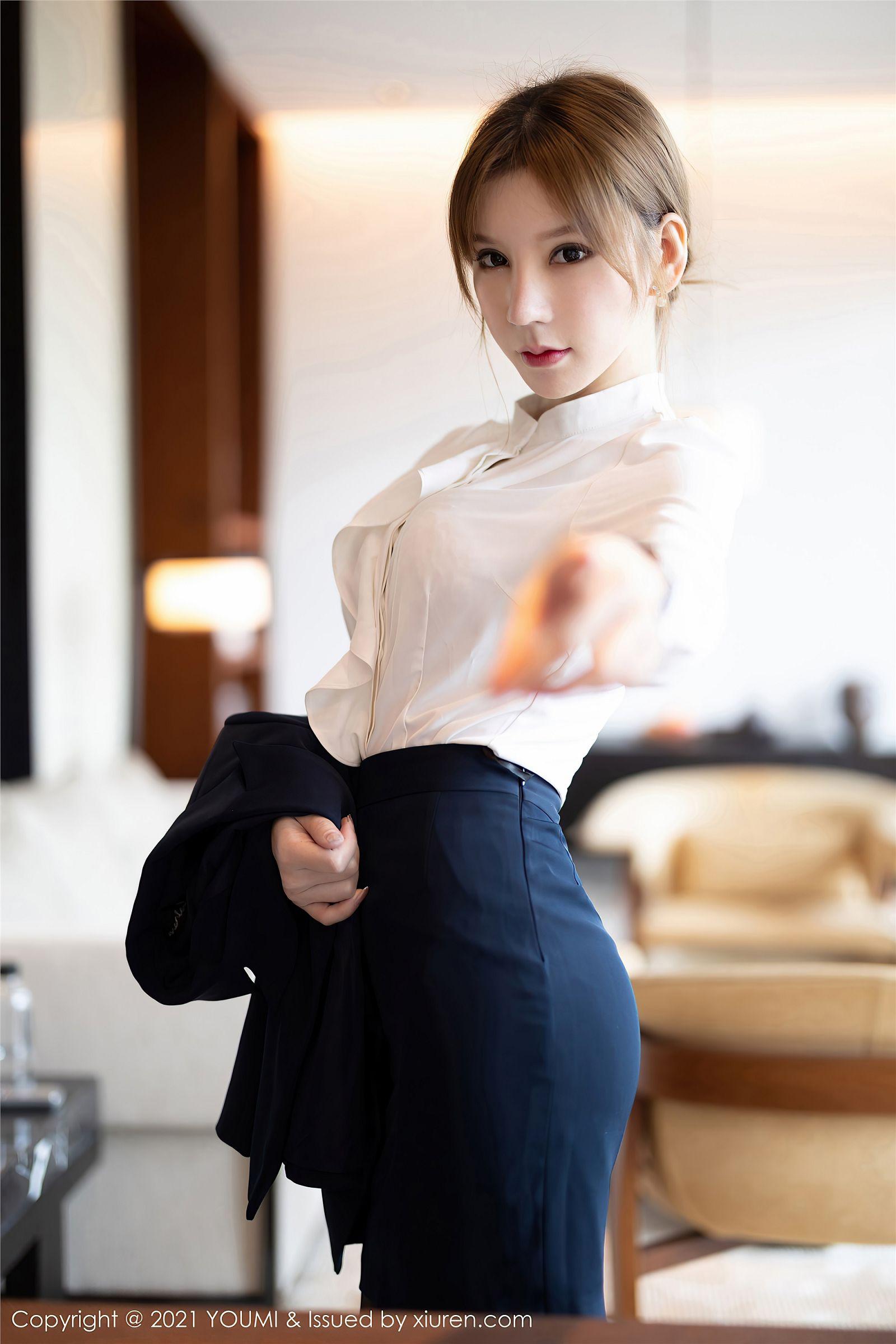 [YOUMI尤蜜荟] 2021.02.26 NO.606 周于希Sandy 职场女领OL_p039