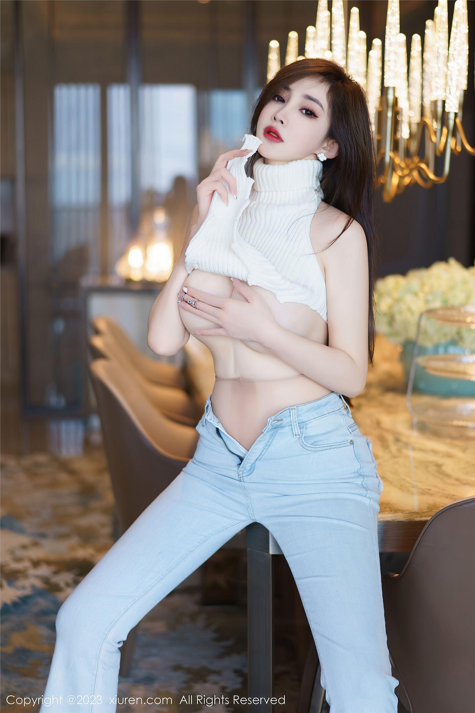 [XIUREN秀人网] 2023.04.07 NO.6534 Carol周妍希 牛仔裤_p061
