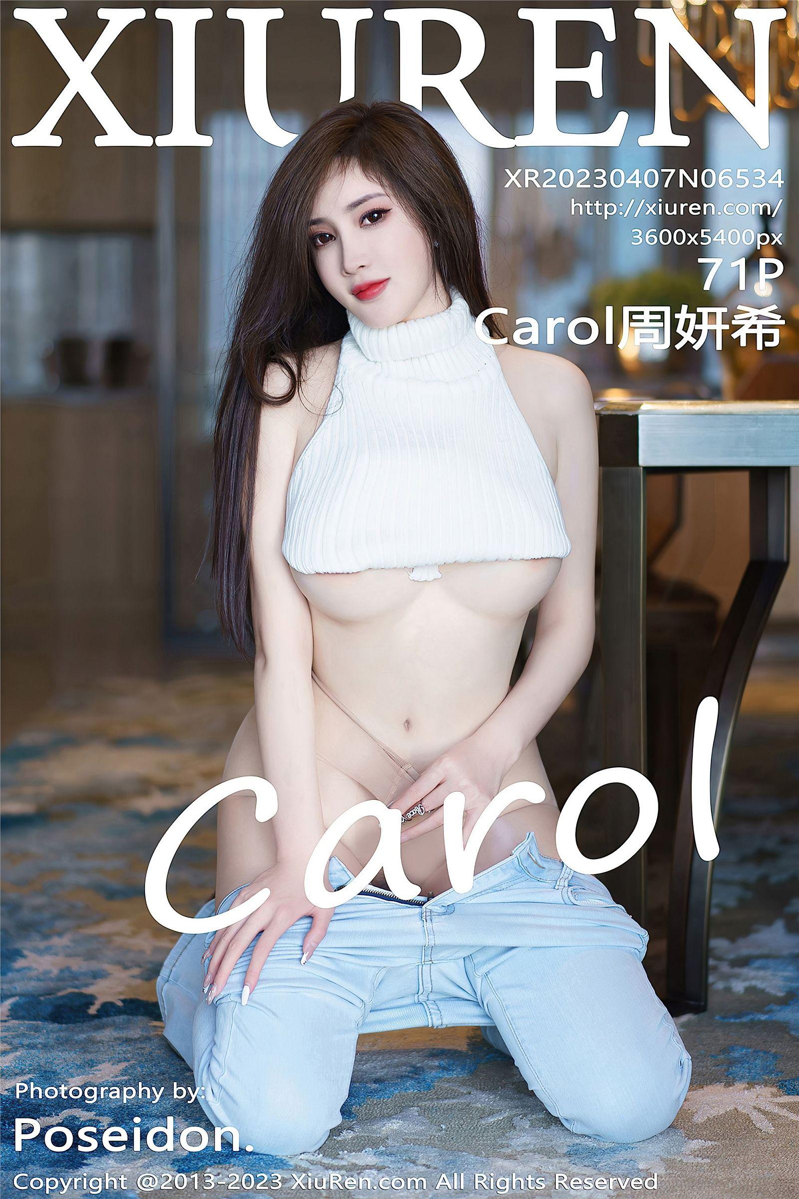 [XIUREN秀人网] 2023.04.07 NO.6534 Carol周妍希 牛仔裤_p070