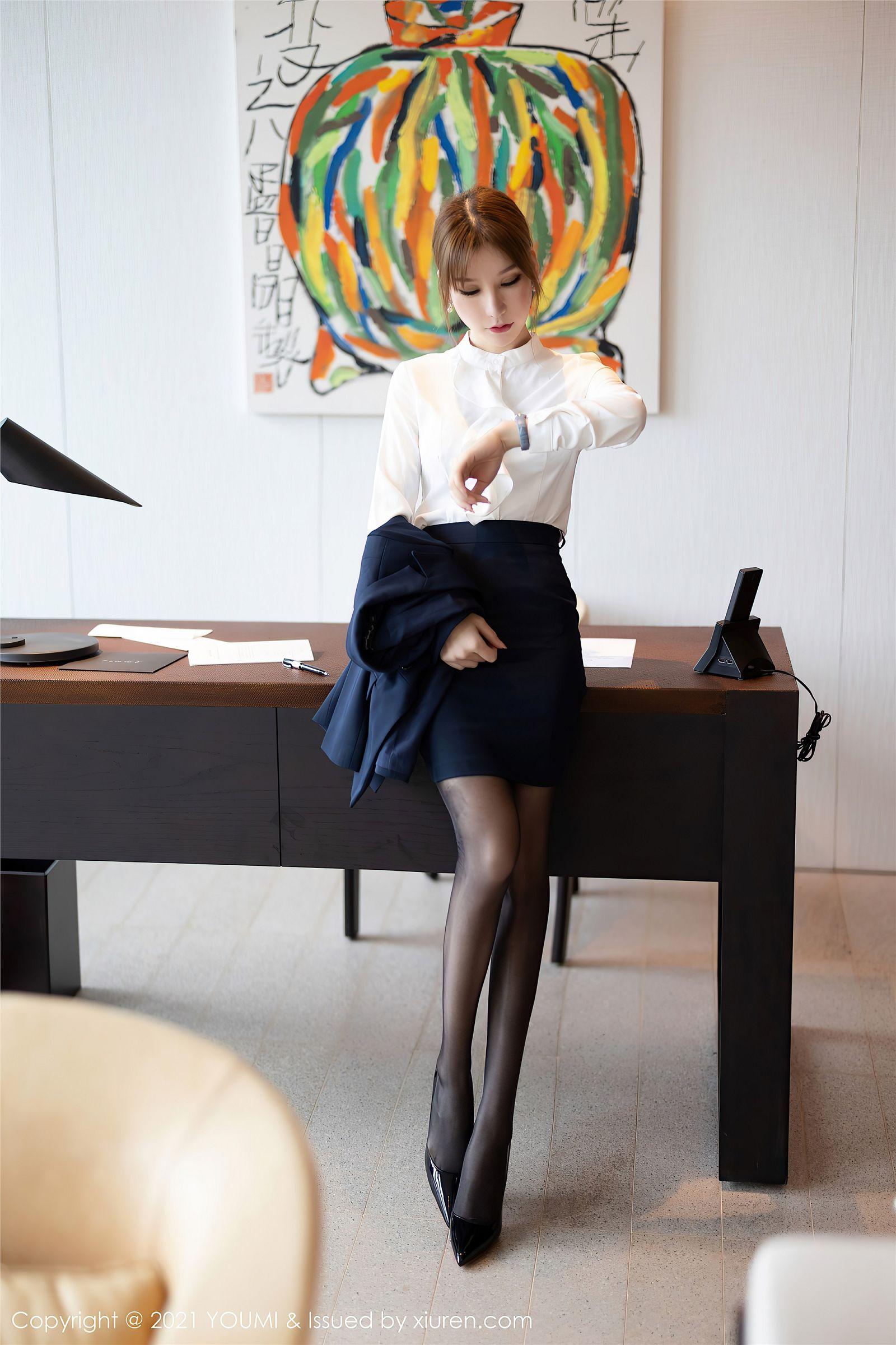 [YOUMI尤蜜荟] 2021.02.26 NO.606 周于希Sandy 职场女领OL_p034