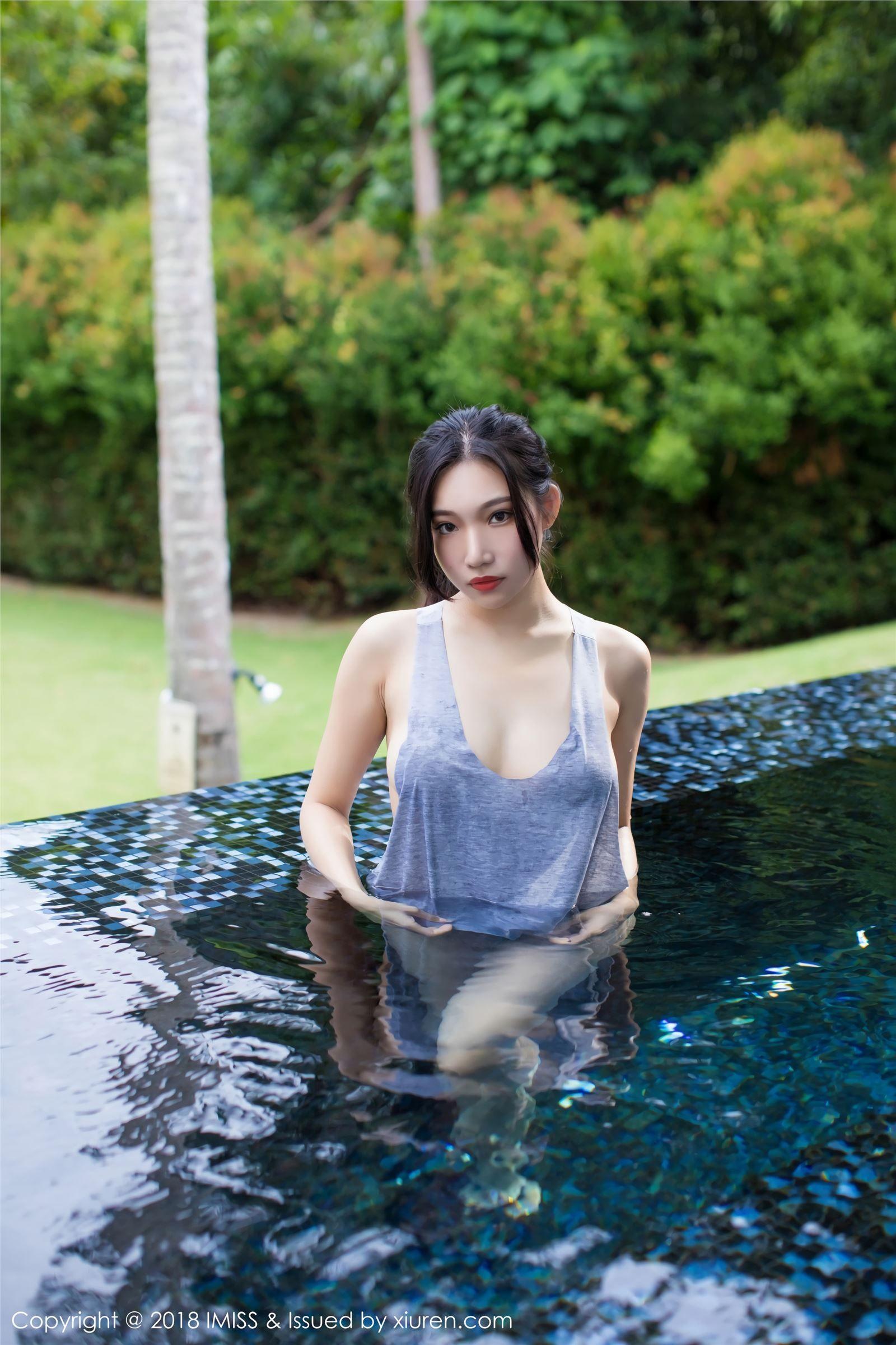 [IMISS爱蜜社美女] 2018.02.26 VOL.219 泳池湿身 小狐狸Sica_p042