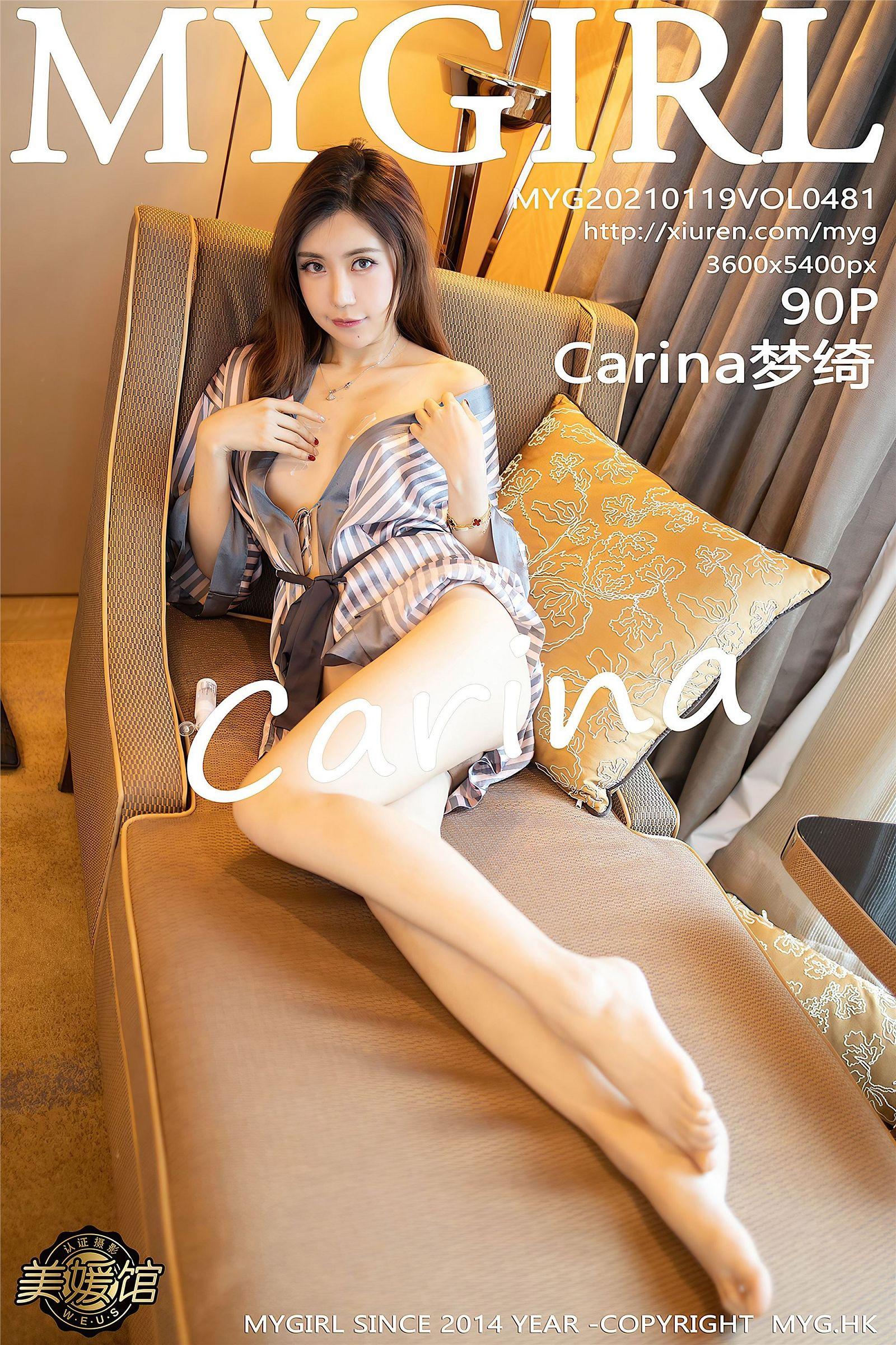 [MYGIRL美媛馆] 2021.01.19 NO.481 Carina梦绮_p001
