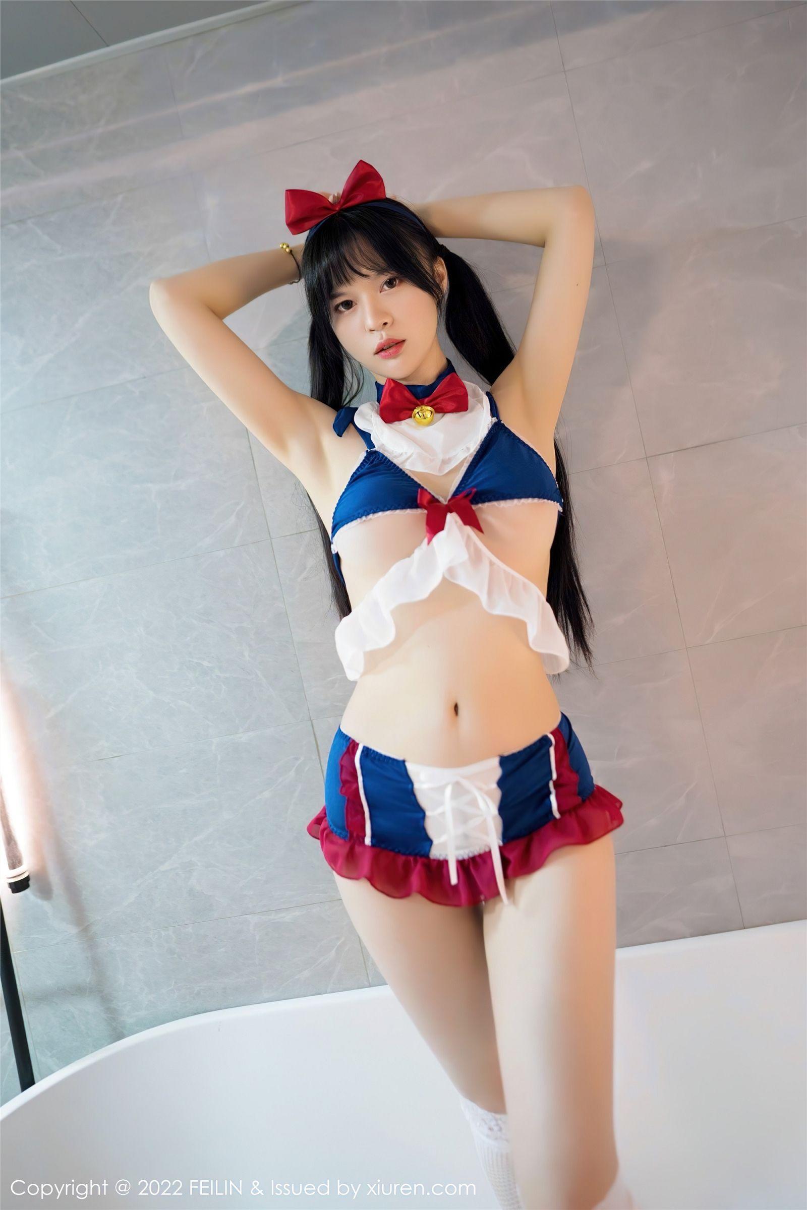 [FEILIN嗲囡囡] 2022.04.14 NO.440 桃香子_p013