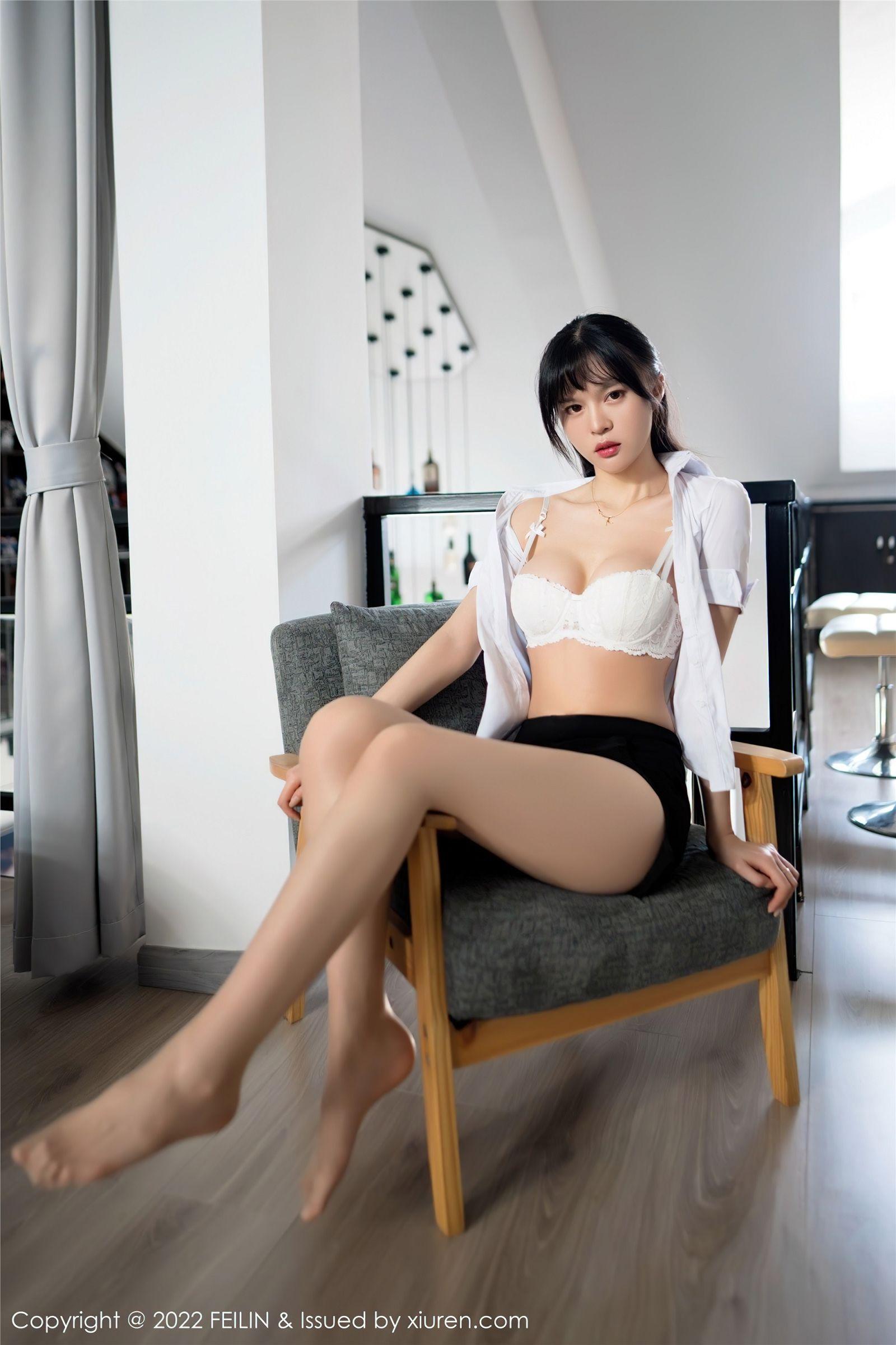 [FEILIN嗲囡囡] 2022.04.14 NO.440 桃香子_p012
