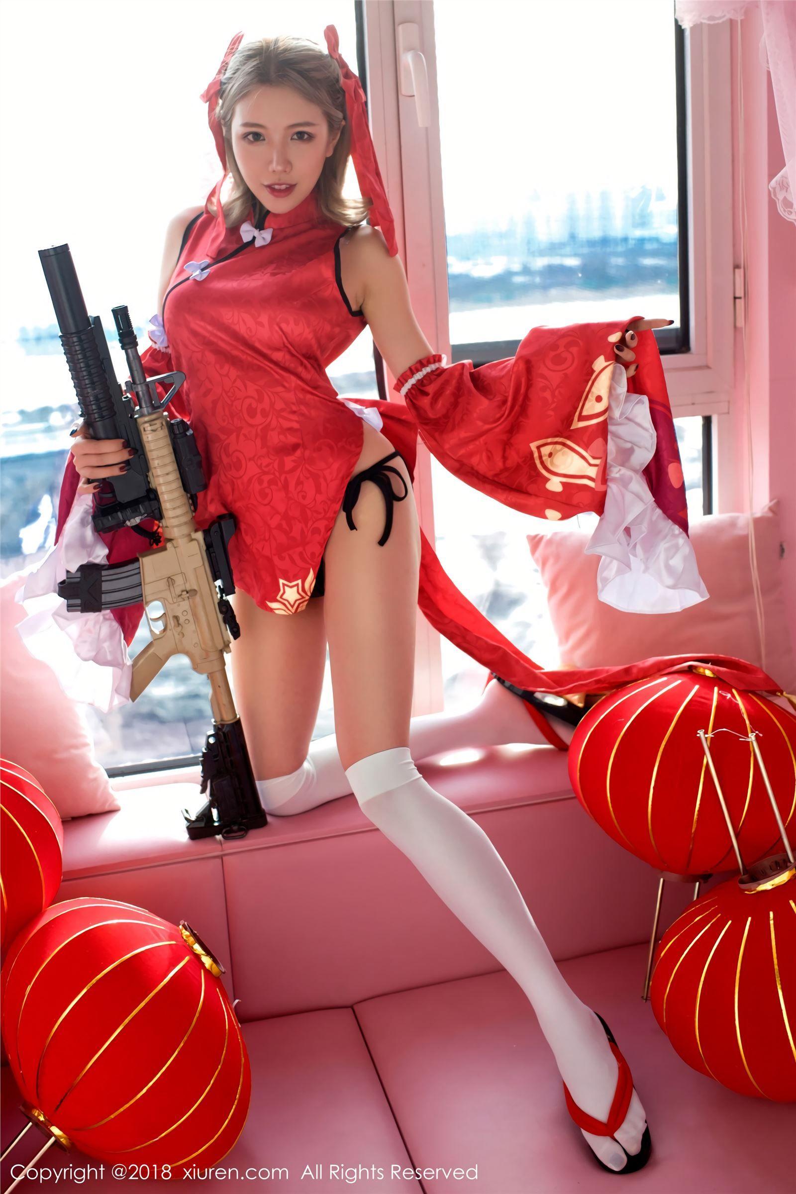 [秀人XIUREN] 2018.01.25 NO.911 COS枪娘 黄楽然_p054