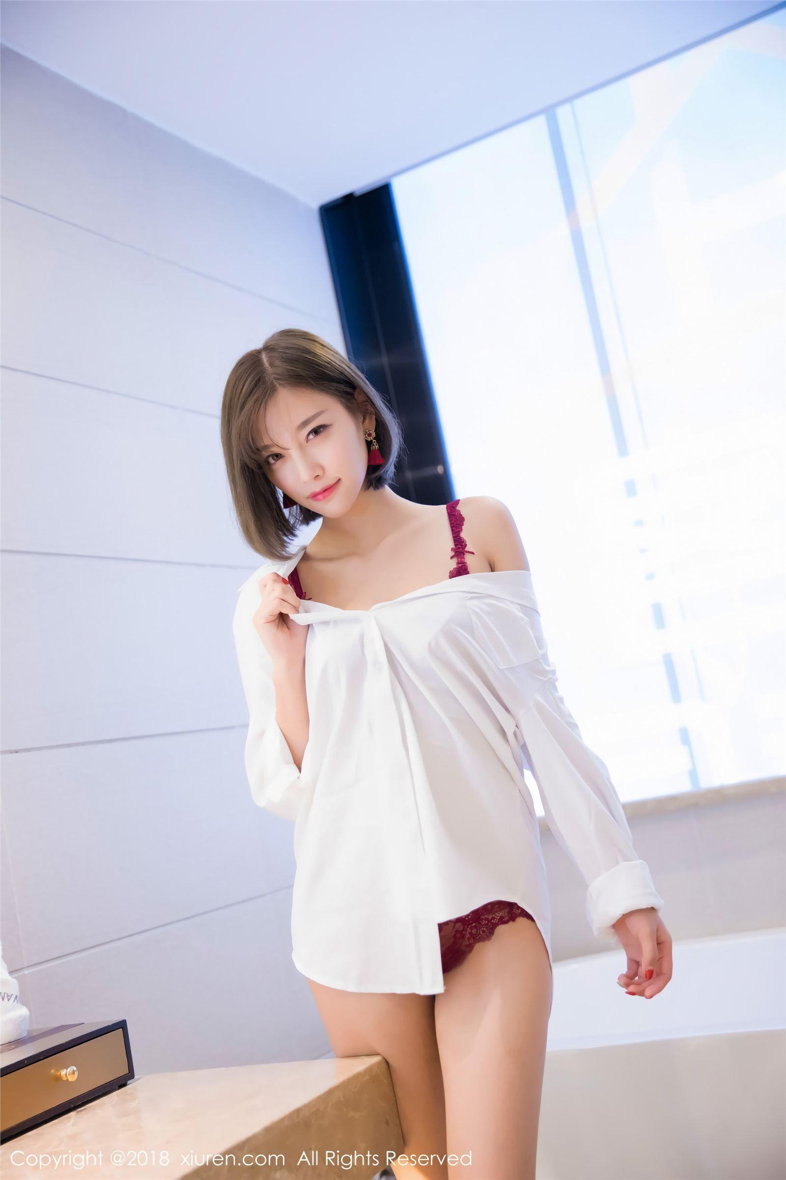 [秀人XIUREN] 2018.01.31 NO.919 蓝色礼服 杨晨晨sugar_p018