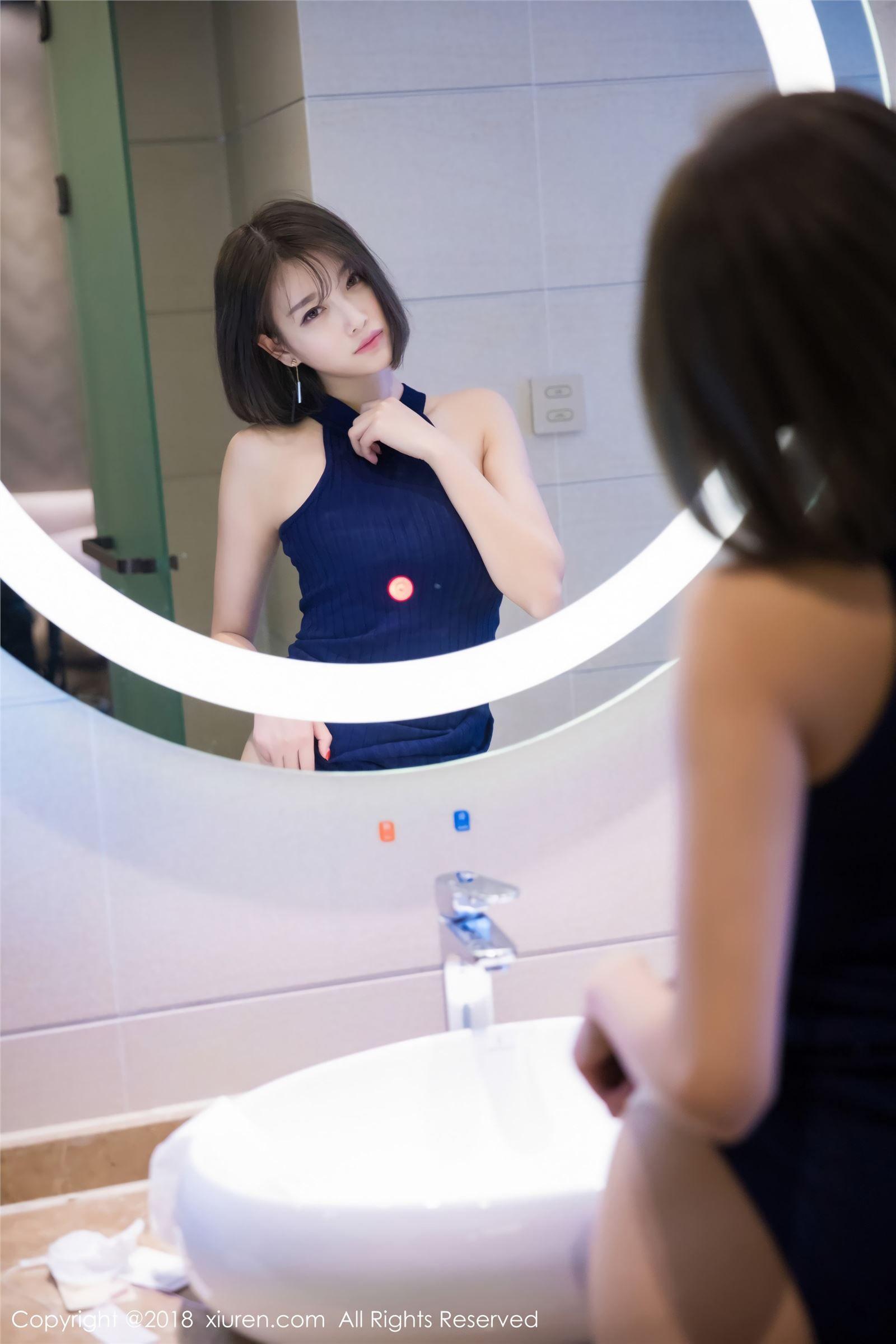 [秀人XIUREN] 2018.01.31 NO.919 蓝色礼服 杨晨晨sugar_p004